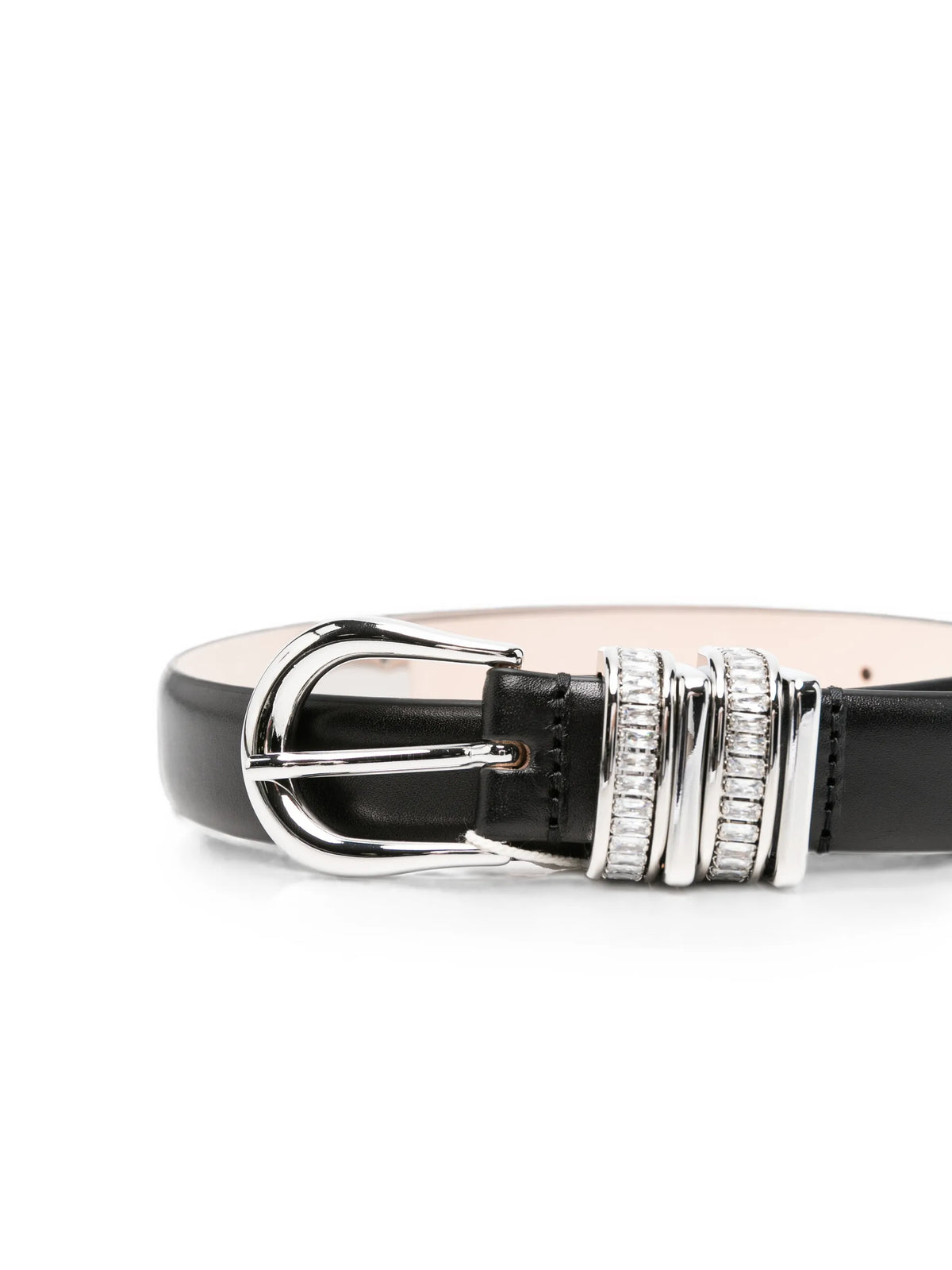 Hollyhock crystal black silver belt