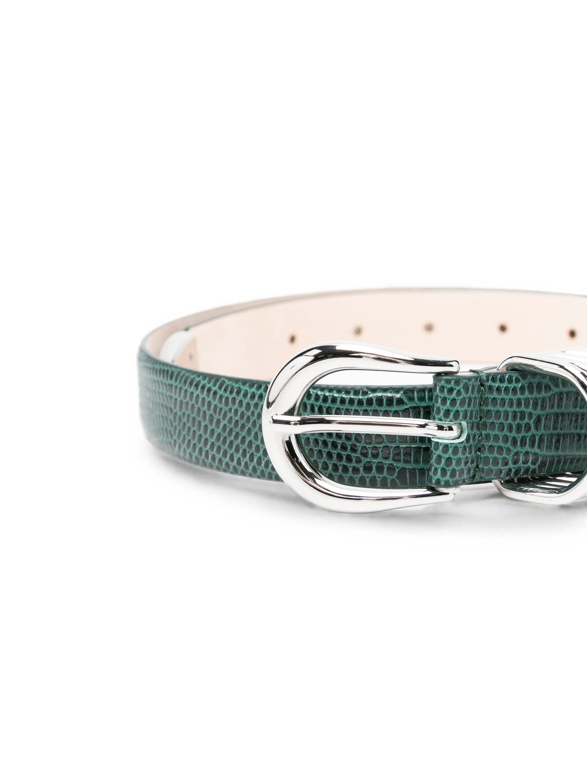 Hollyhock lizard-effect belt