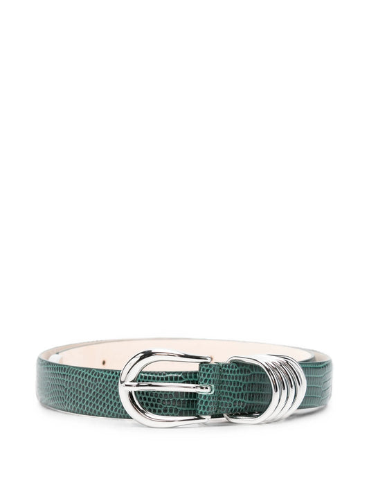 Hollyhock lizard-effect belt