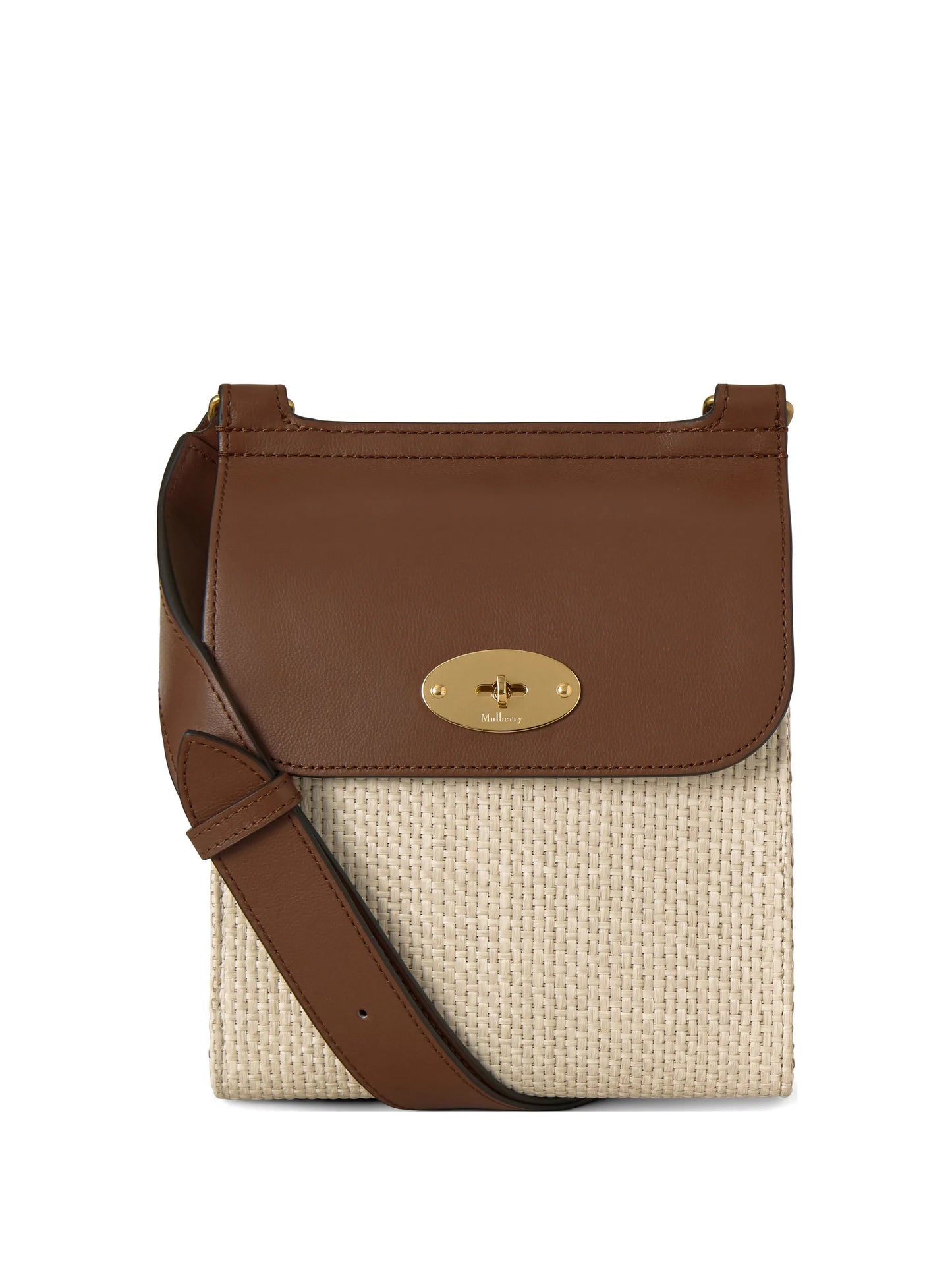 small Anthony raffia messenger bag
