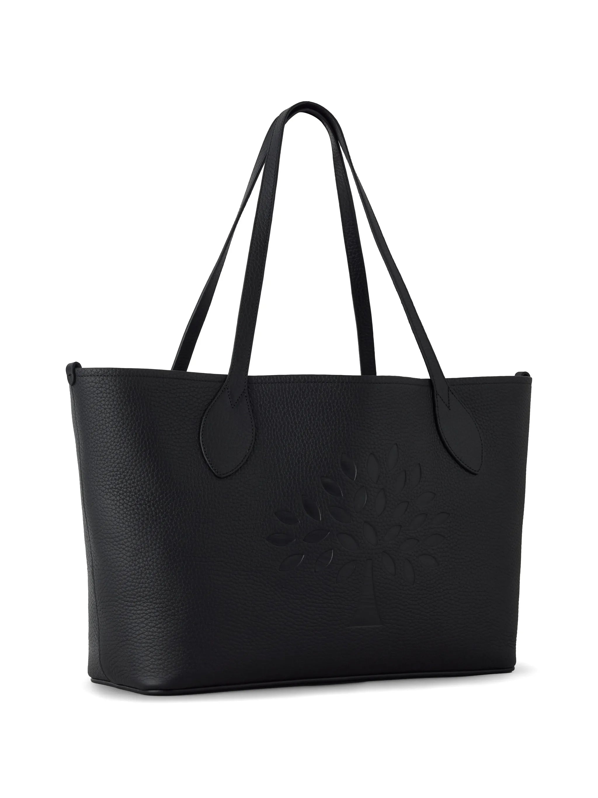Tree logo-embossed tote bag