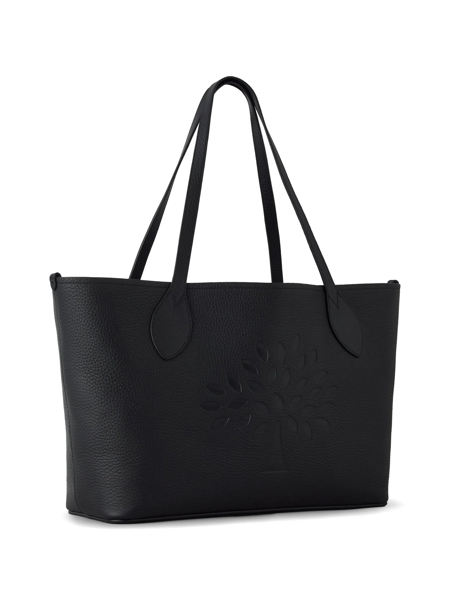 Tree logo-embossed tote bag