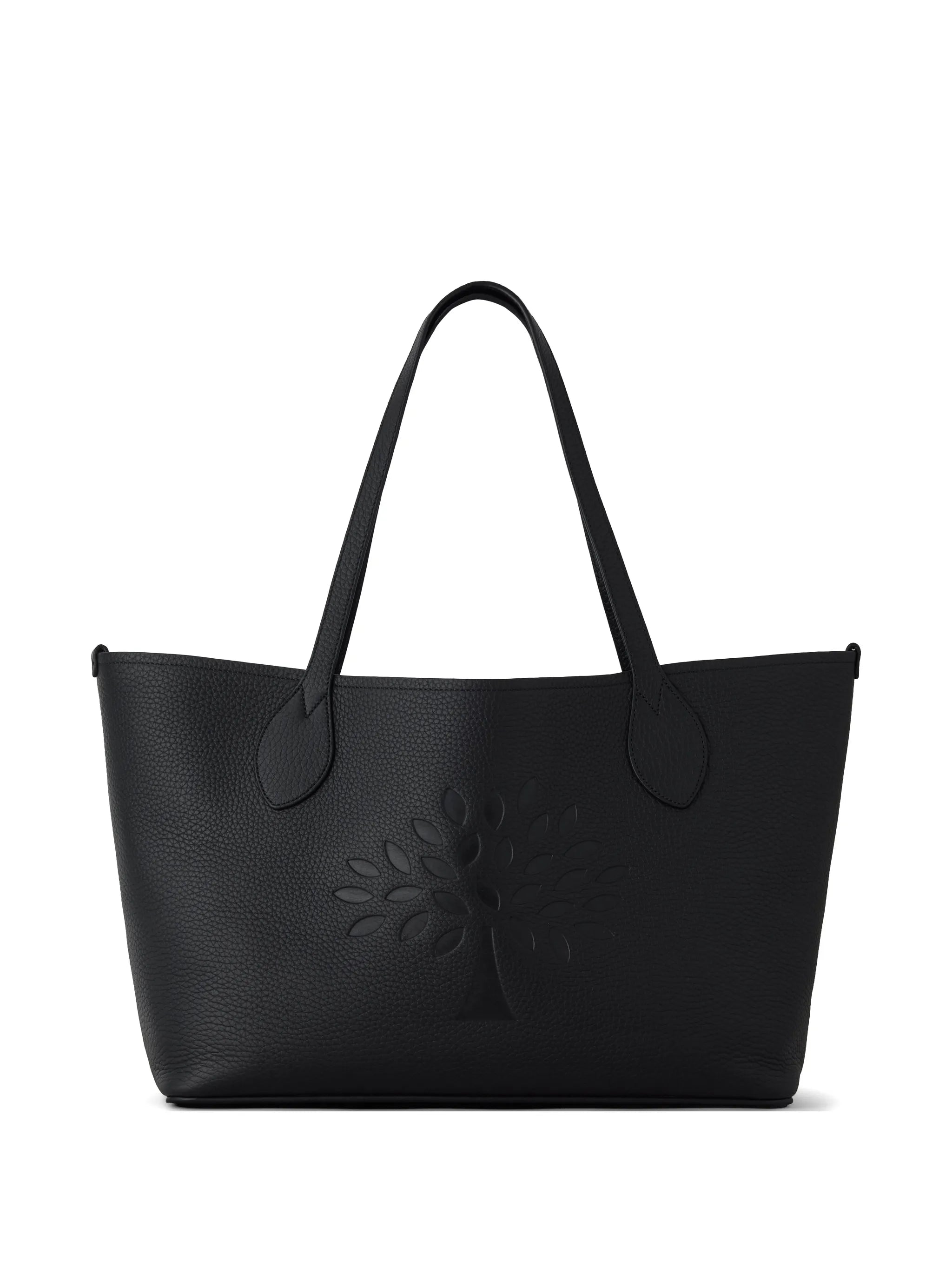 Tree logo-embossed tote bag