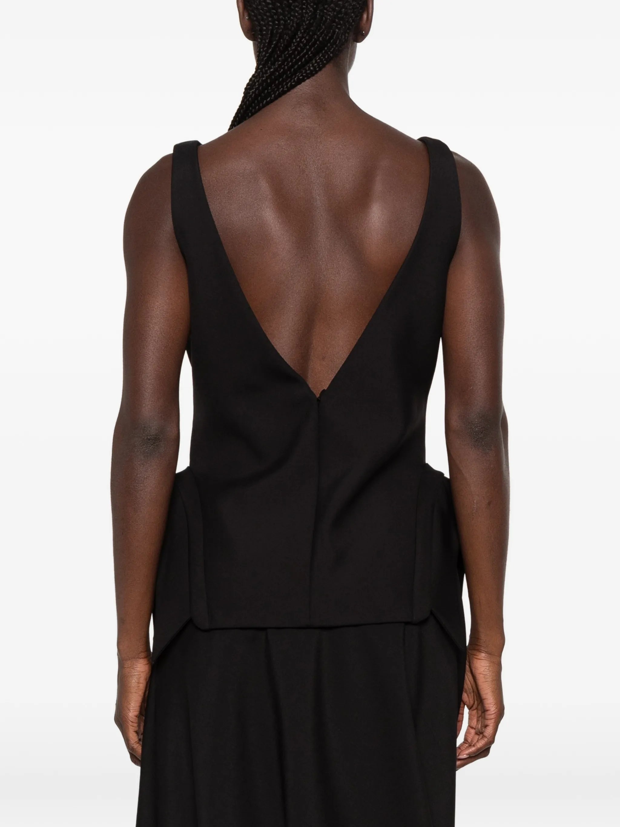 deconstructed collar top