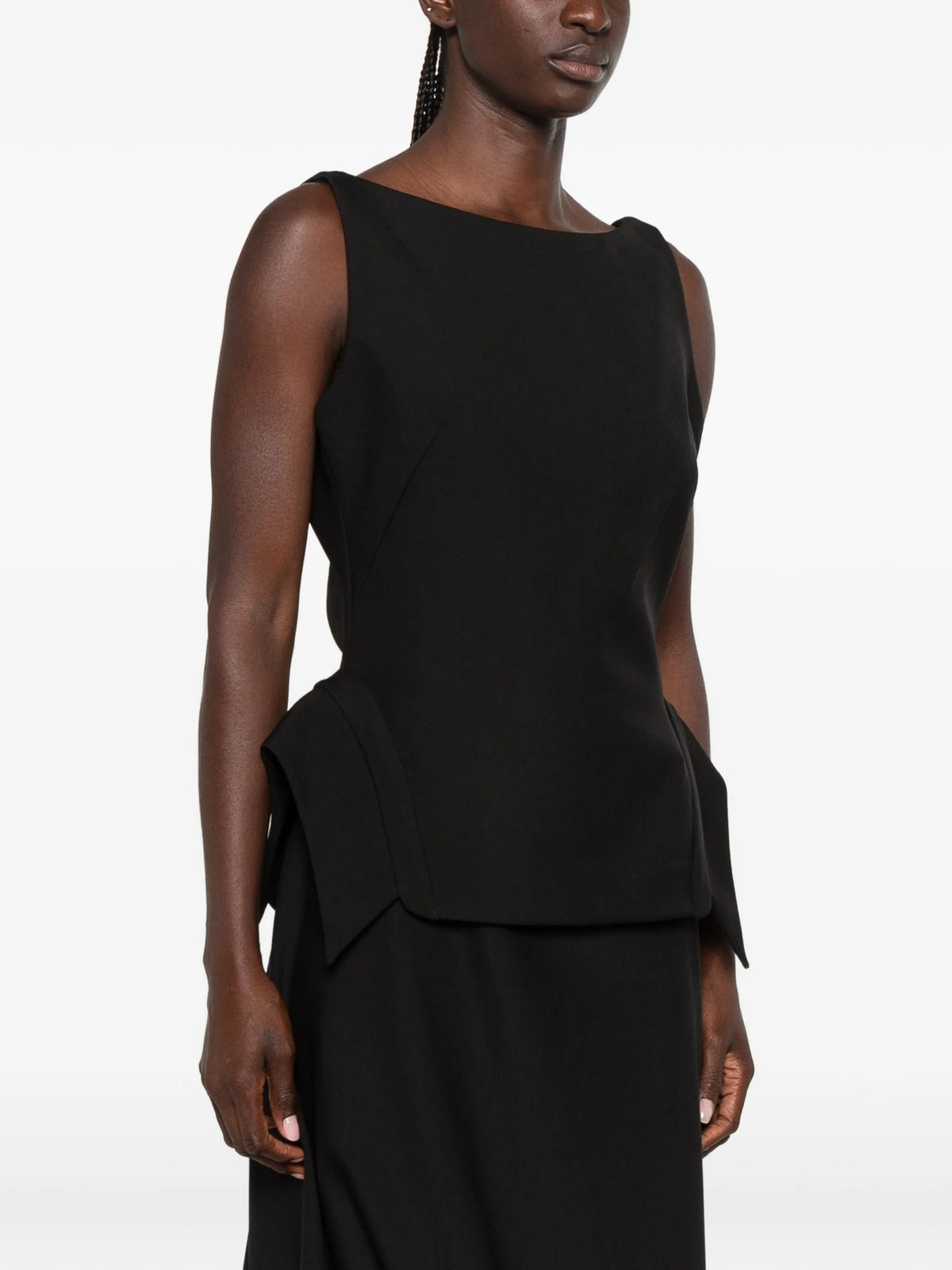 deconstructed collar top