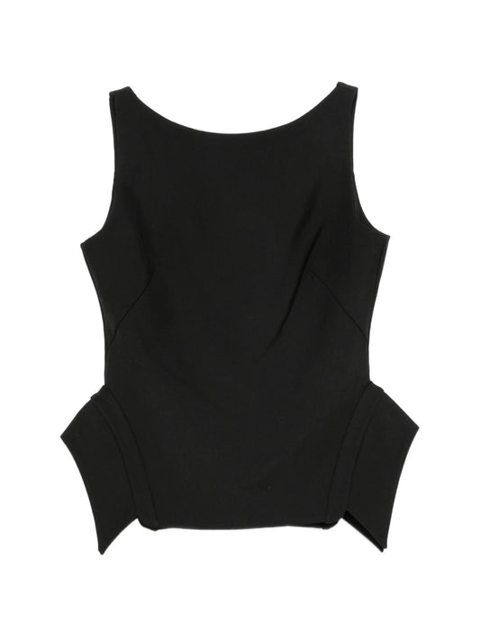 deconstructed collar top