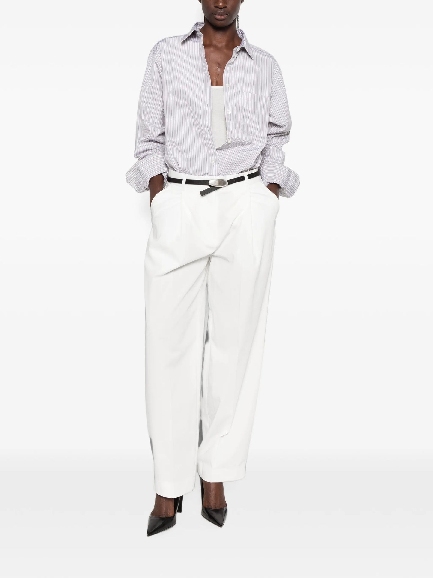 striped cotton shirt
