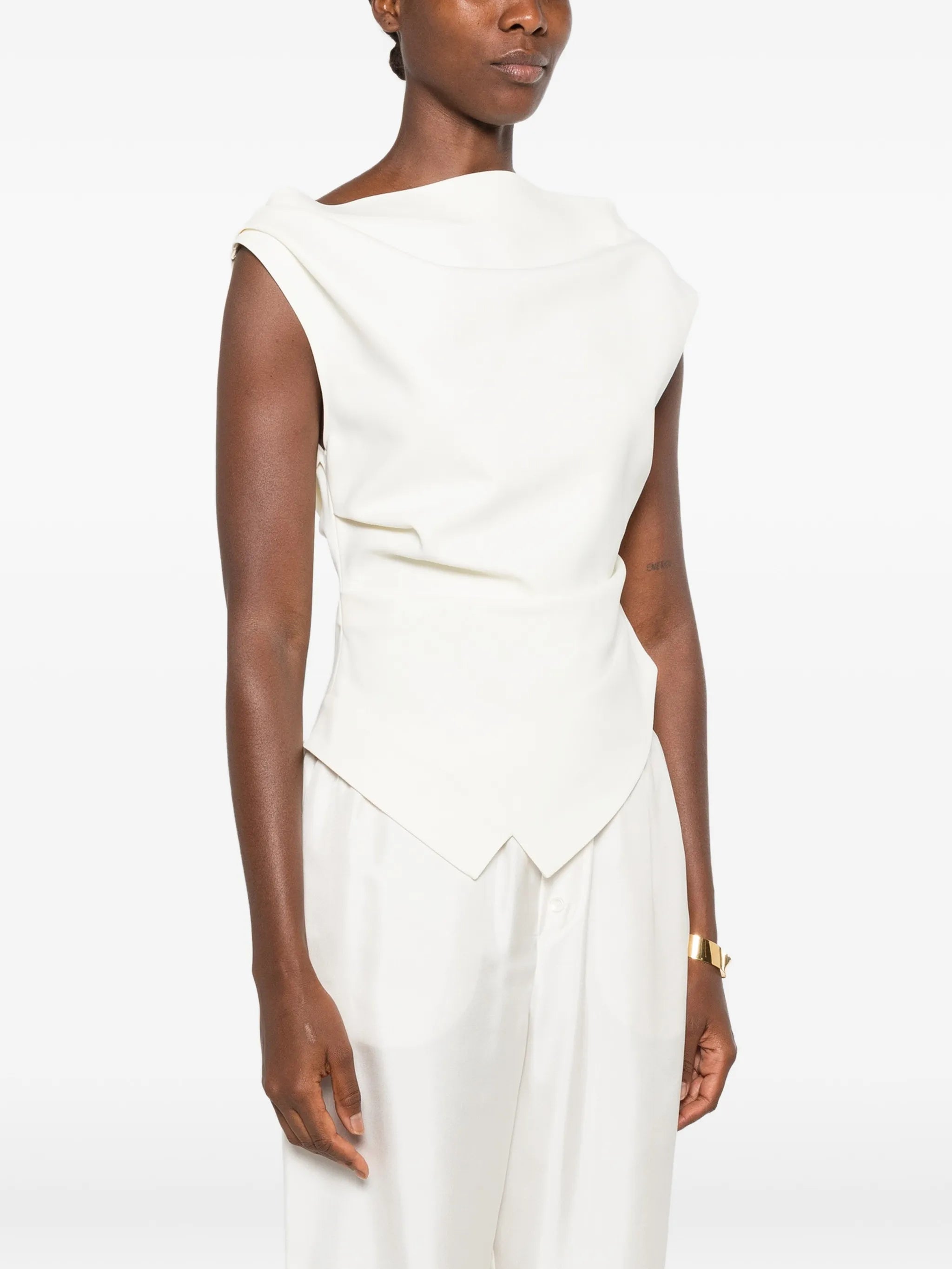 off shoulder lapel top