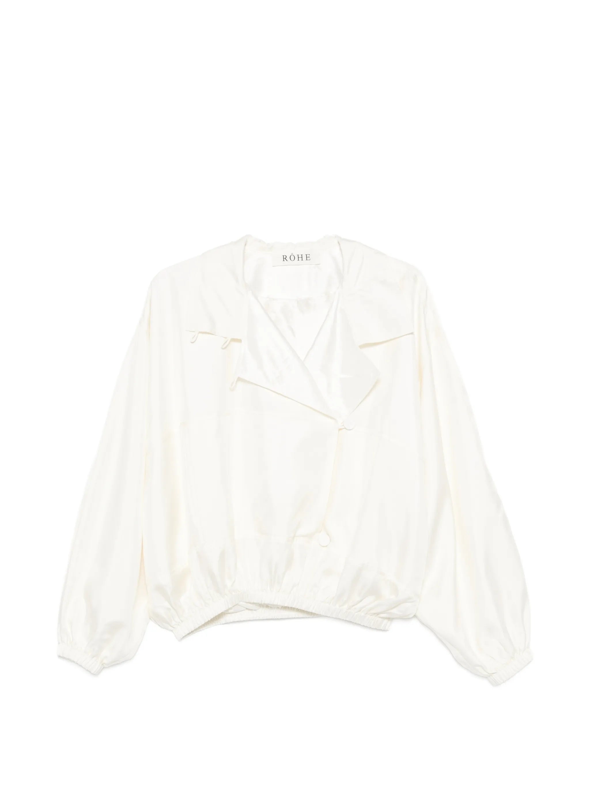silk blouson jacket