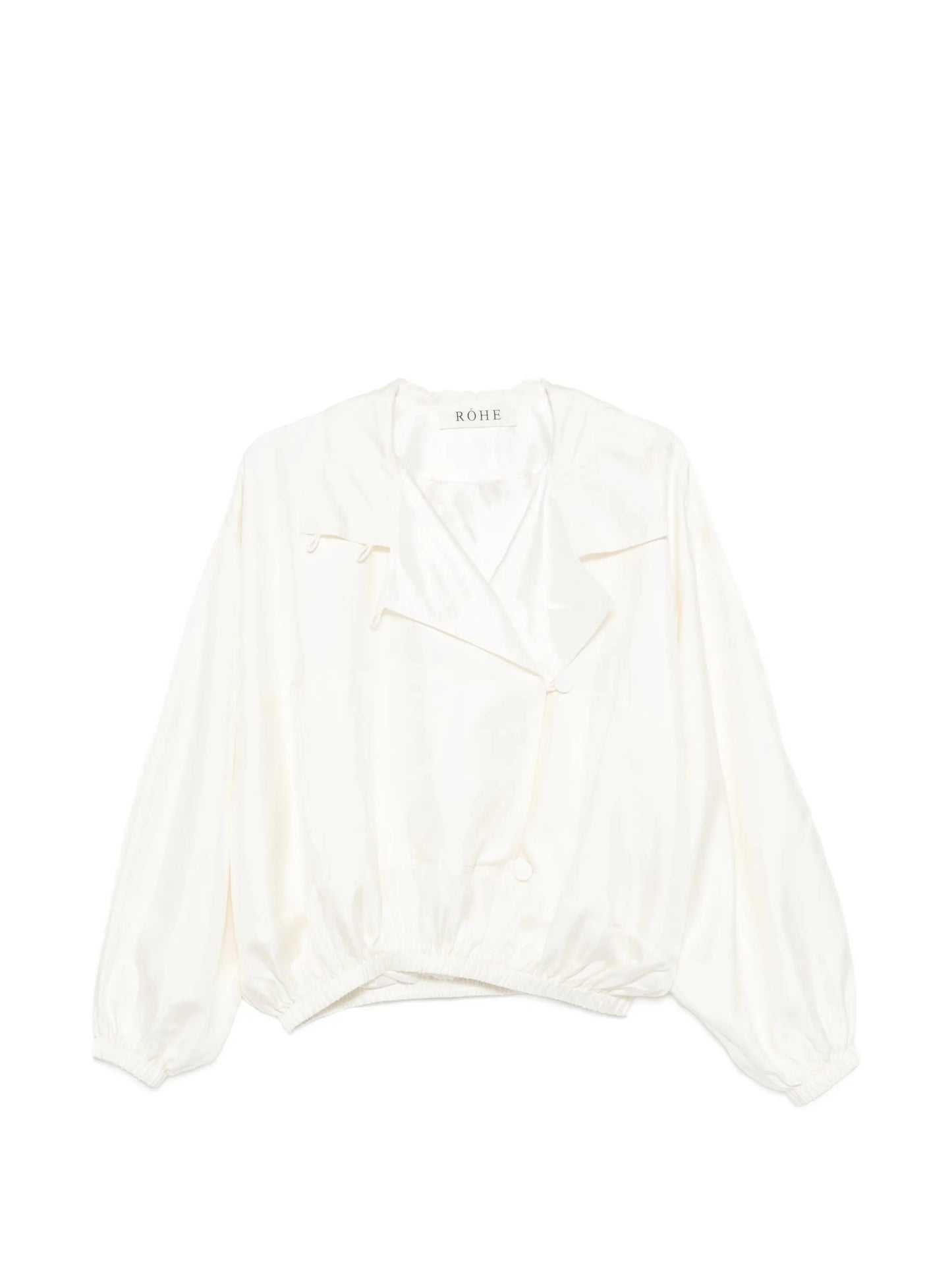 silk blouson jacket