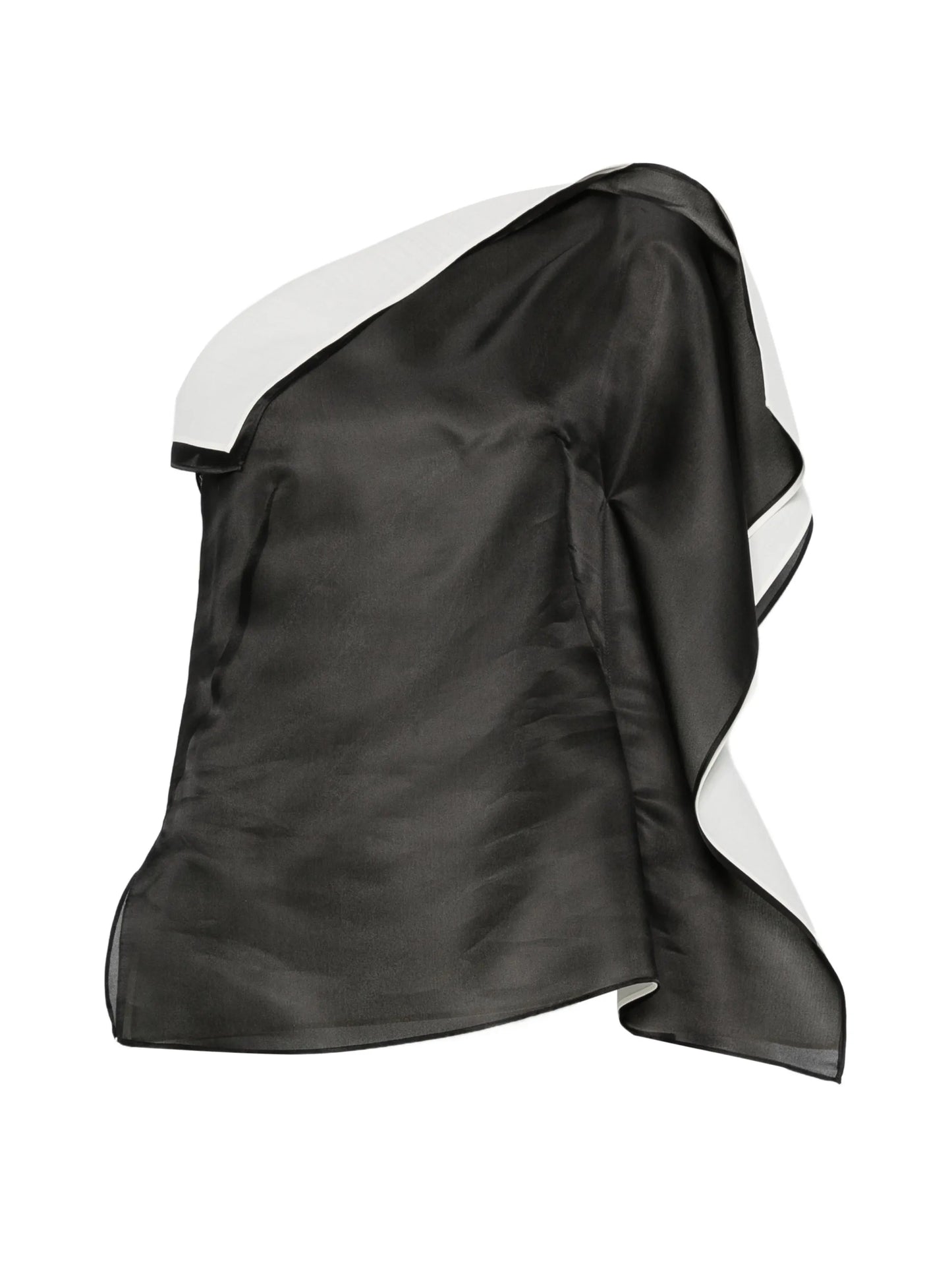sculptural double-layered top