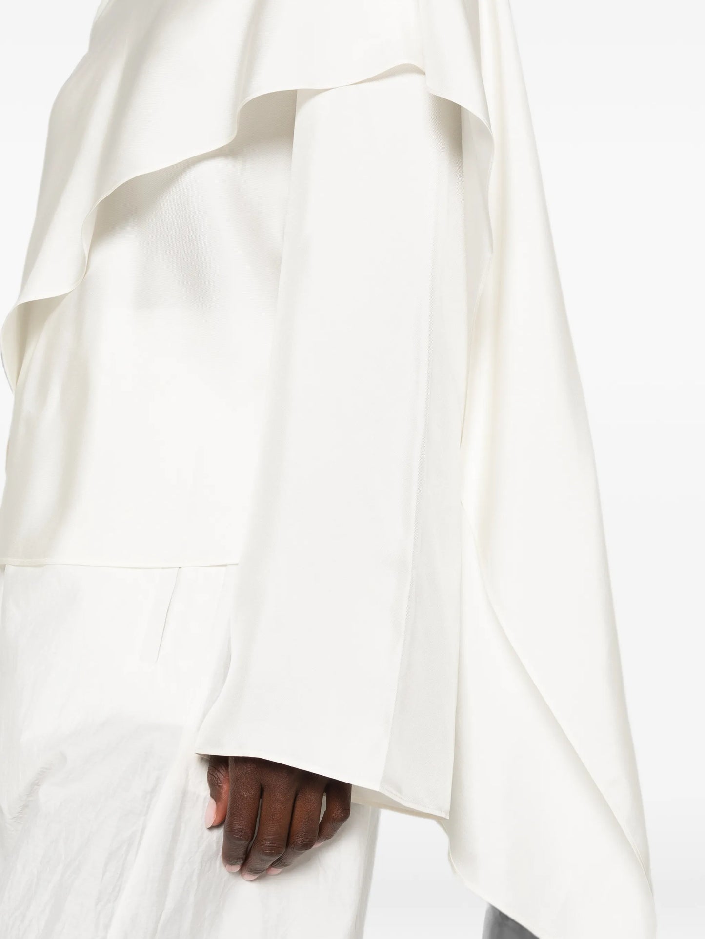 foulard-style draped top