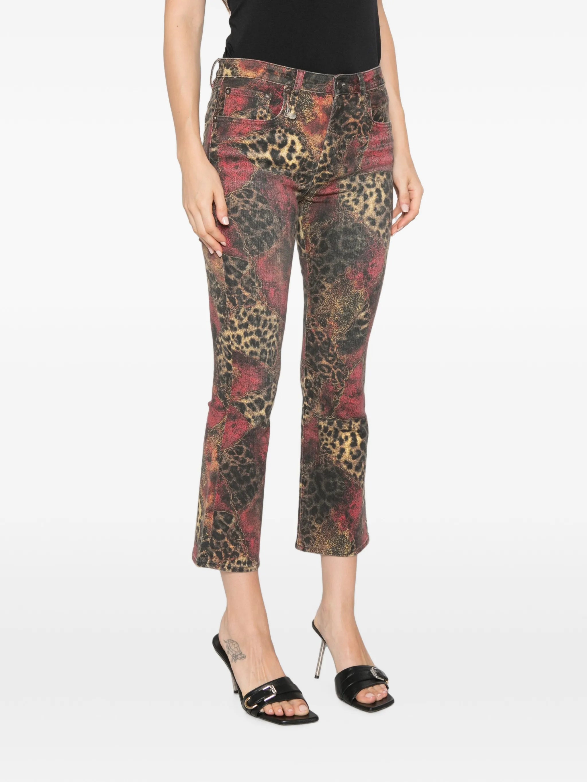 Kick leopard-print jeans