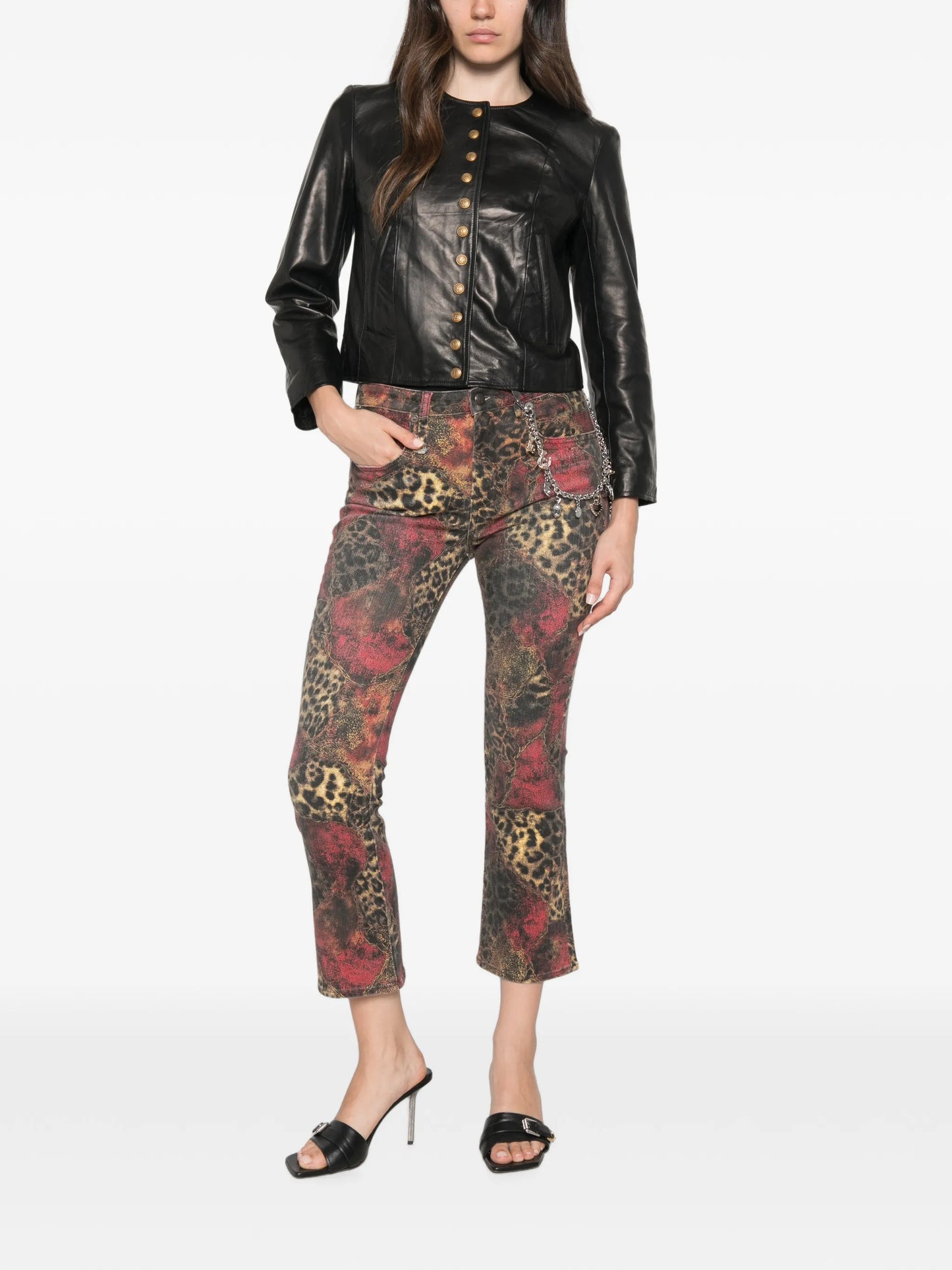 Kick leopard-print jeans