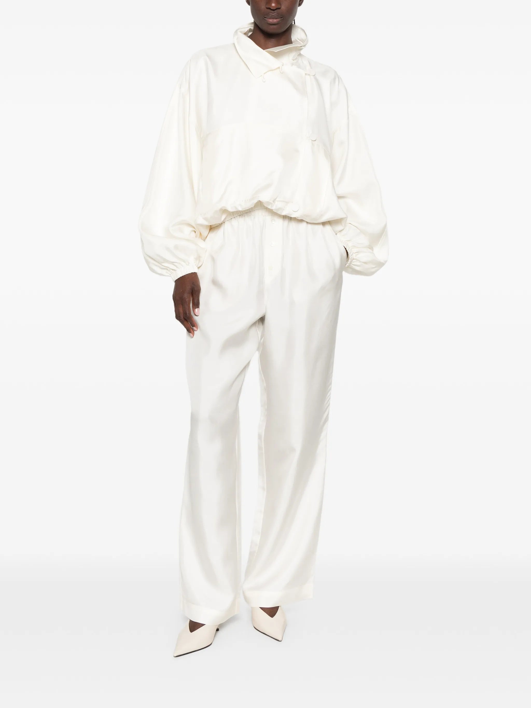 silk trousers