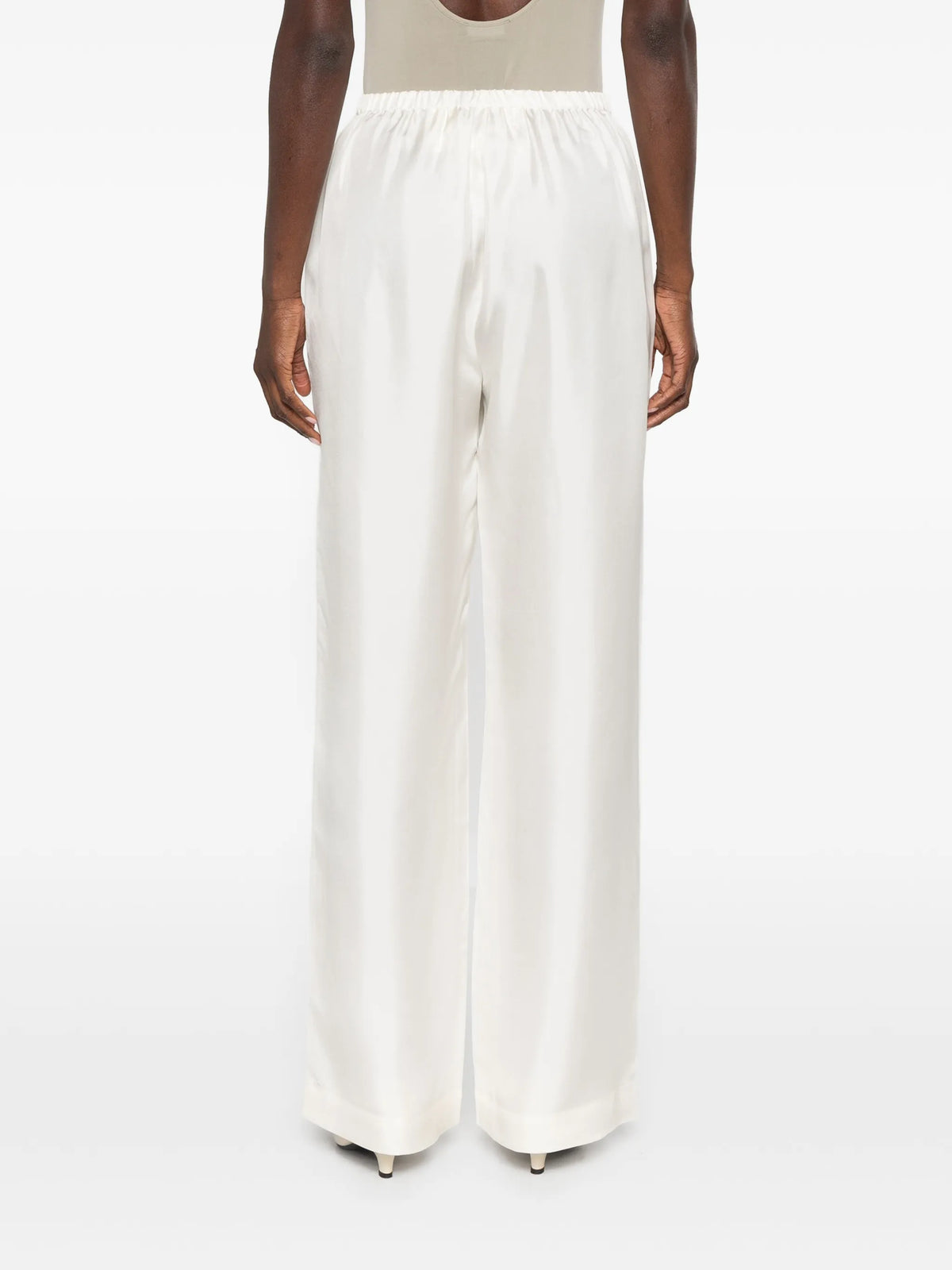 silk relaxed trousers