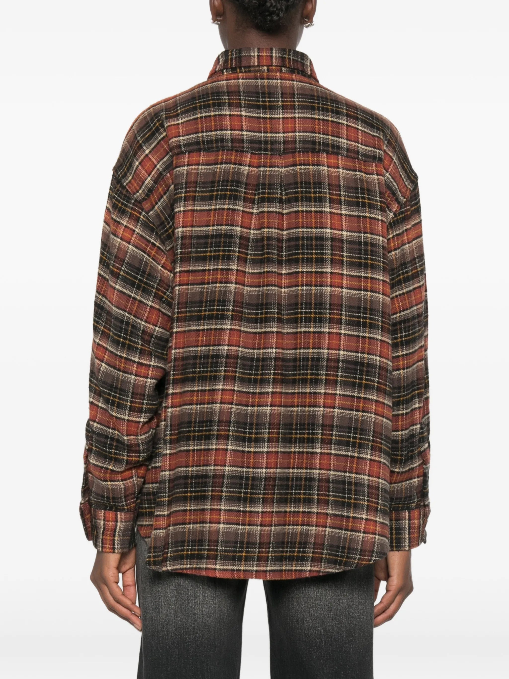 plaid buttoned shirt