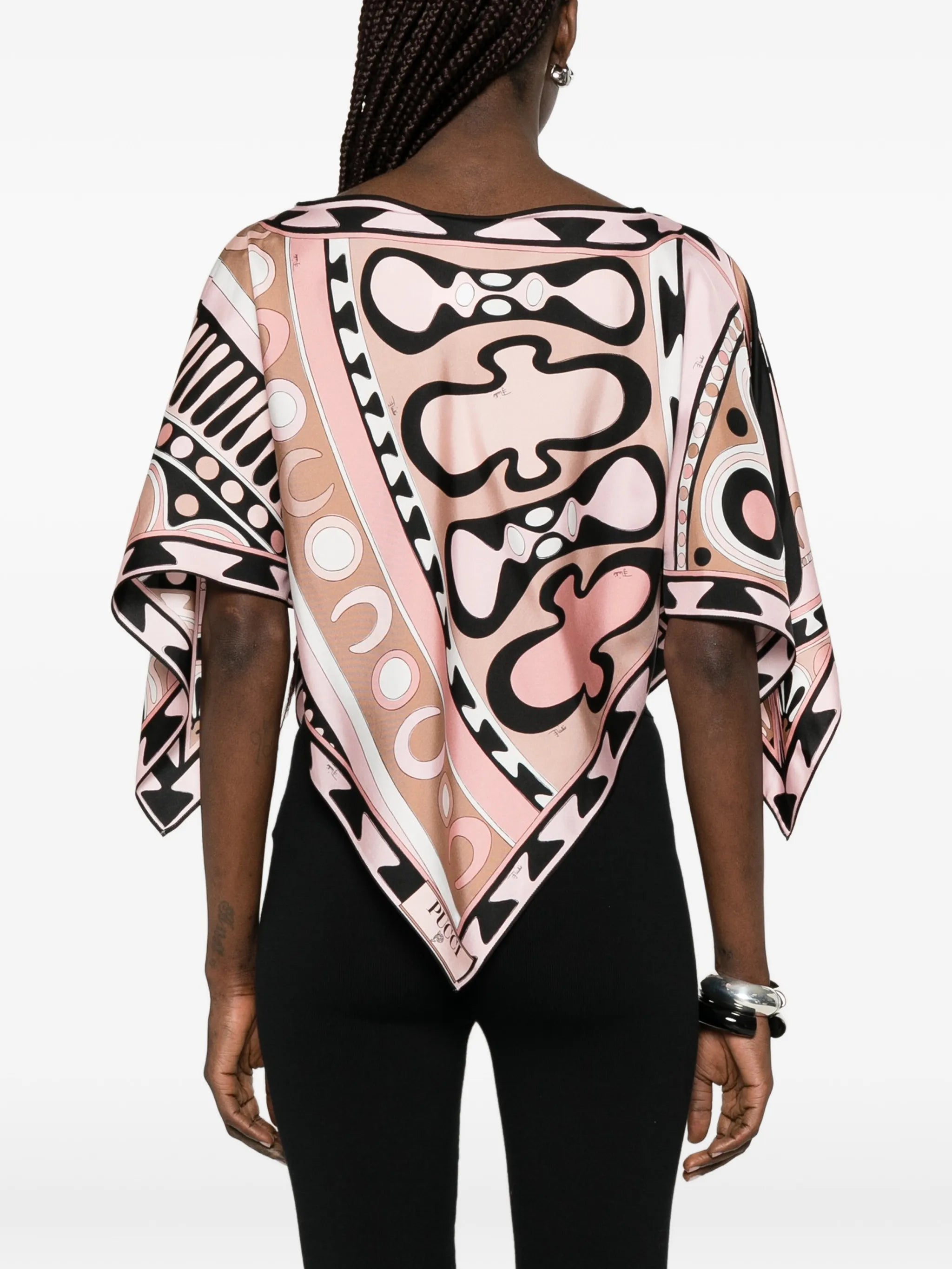 Soleil printed kaftan blouse