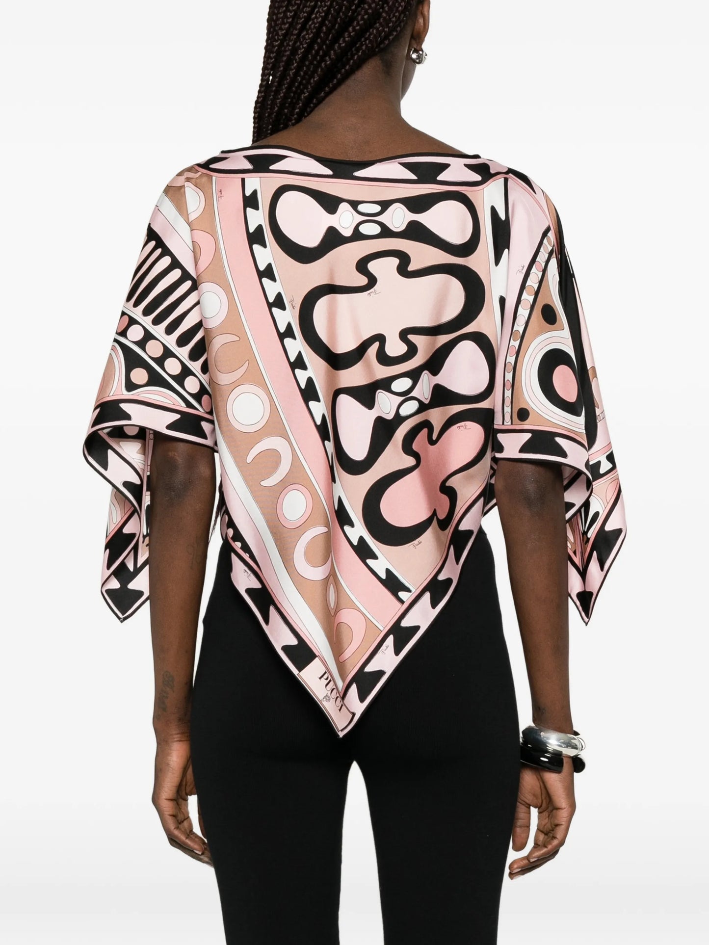 Soleil printed kaftan blouse