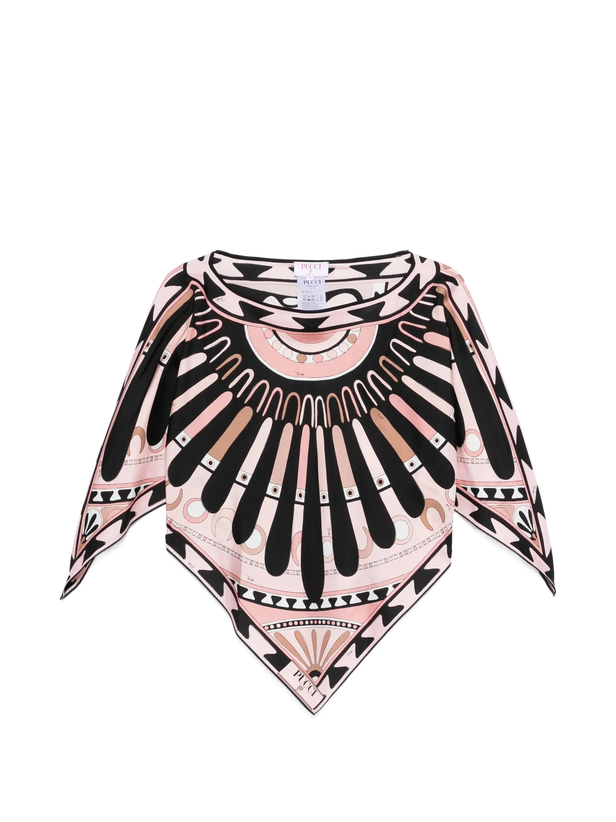 Soleil printed kaftan blouse