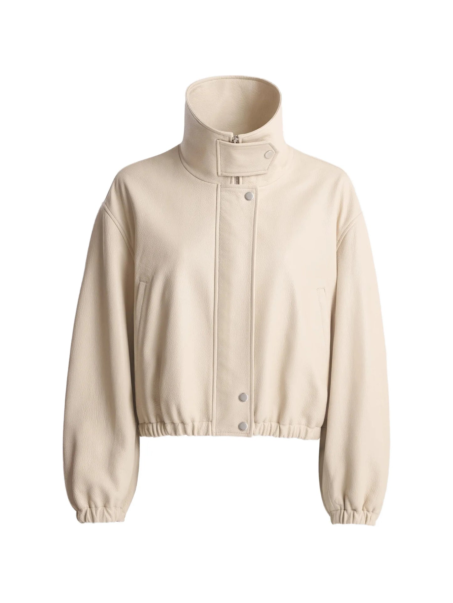 Pia leather bomber jacket