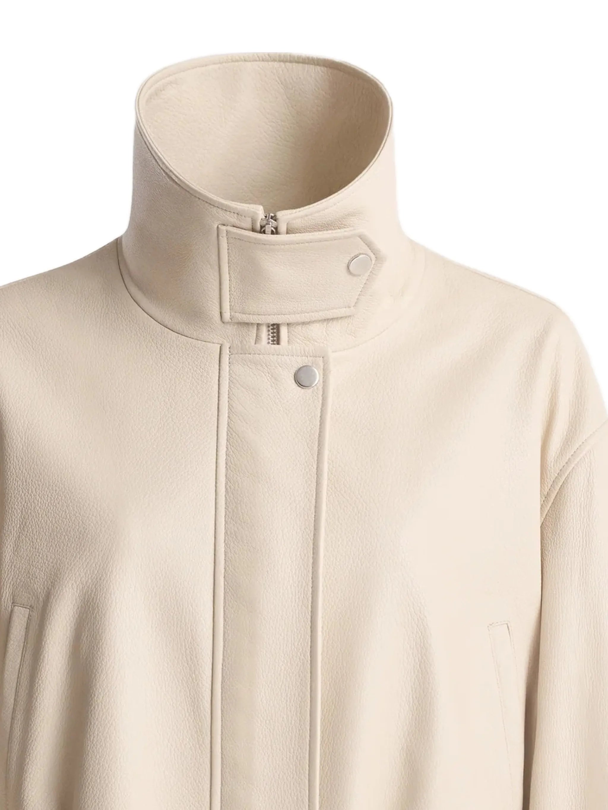 Pia leather bomber jacket