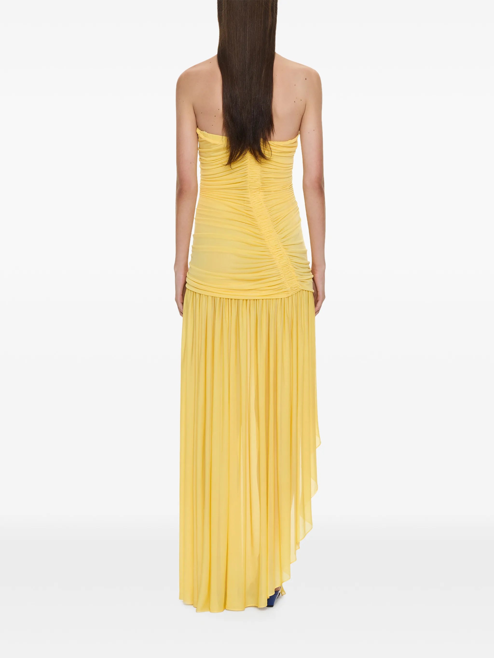 Orion ruched-bodice maxi dress