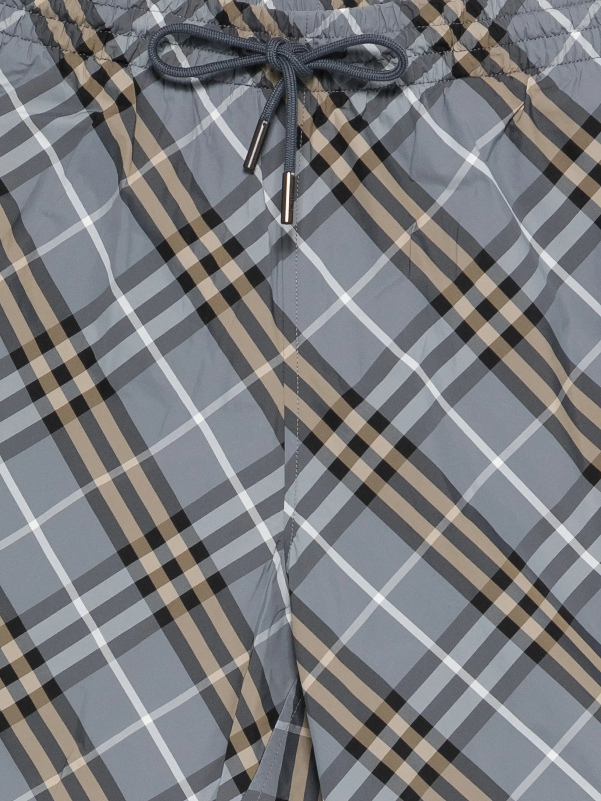 check swim shorts