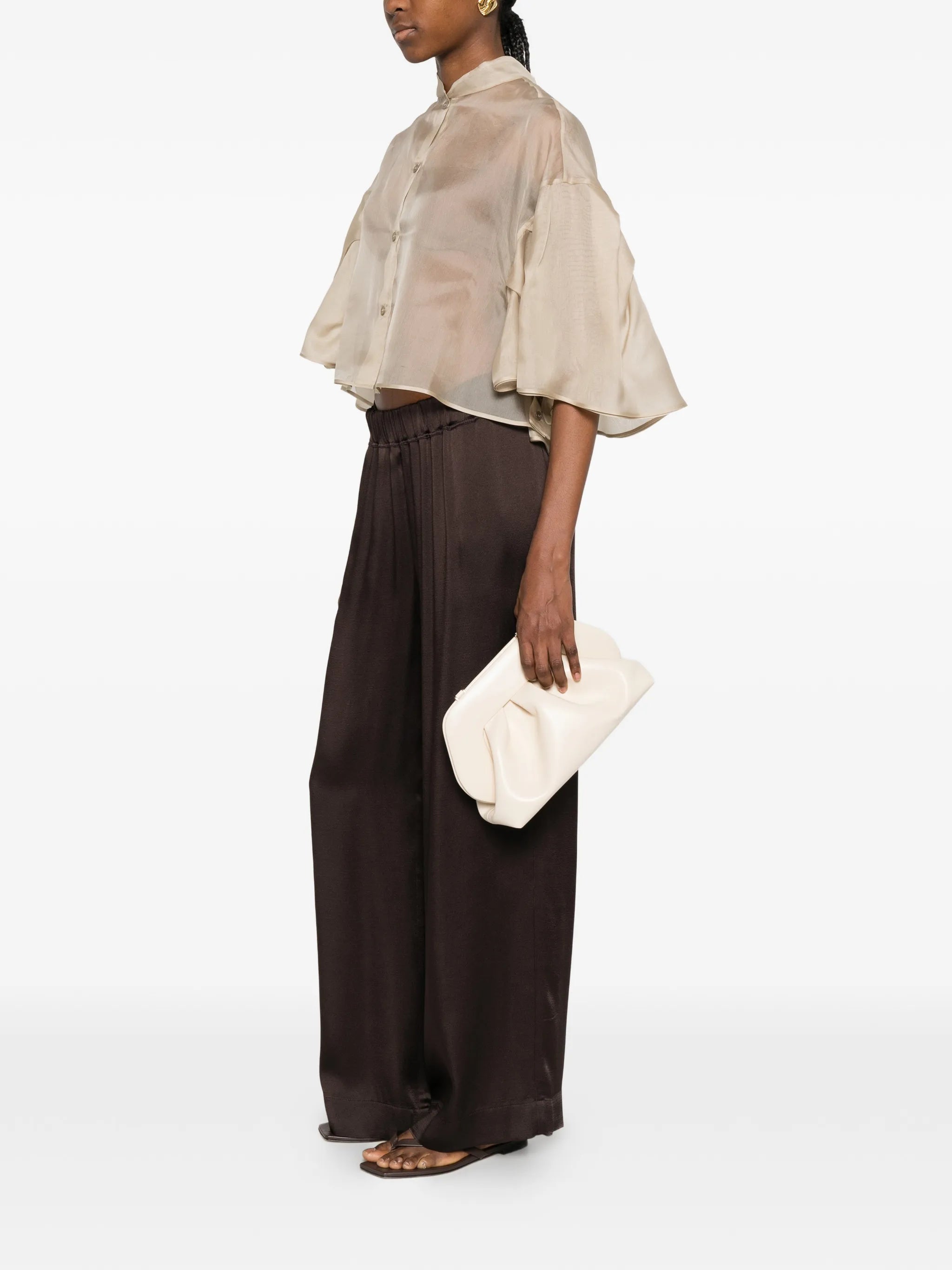 ruffled layered shirt