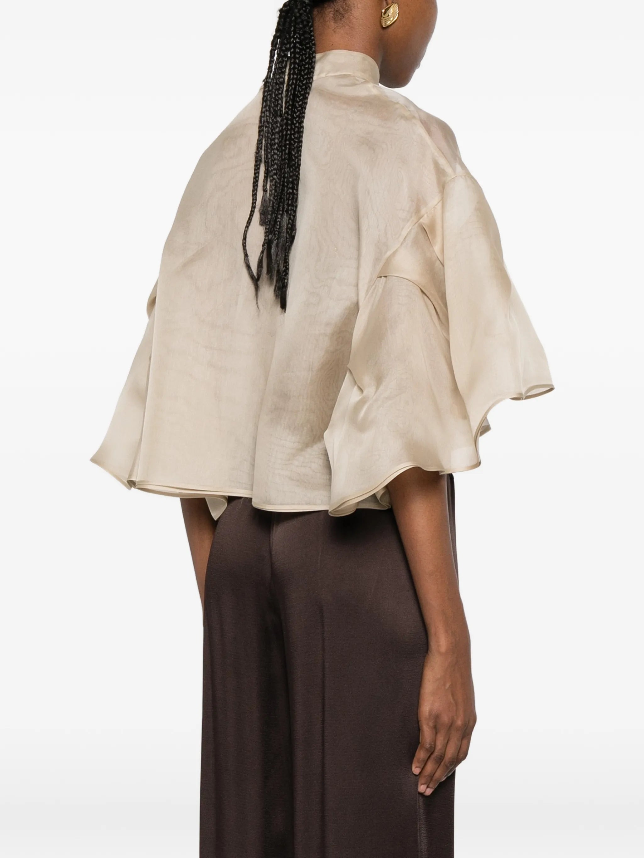 ruffled layered shirt