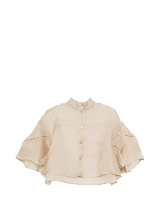 ruffled layered shirt