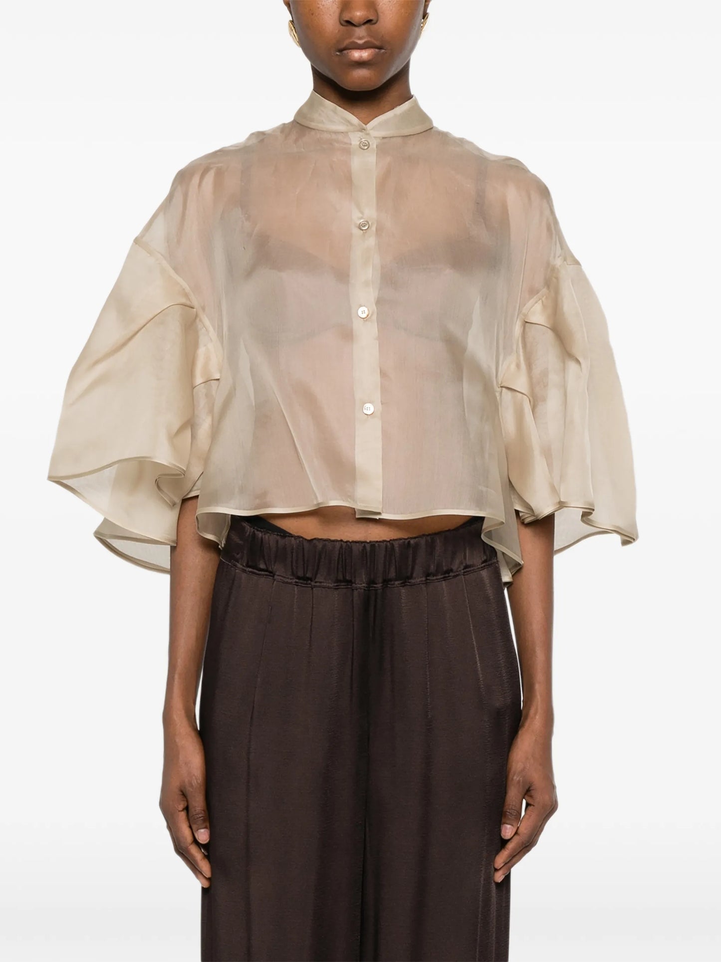 ruffled layered shirt