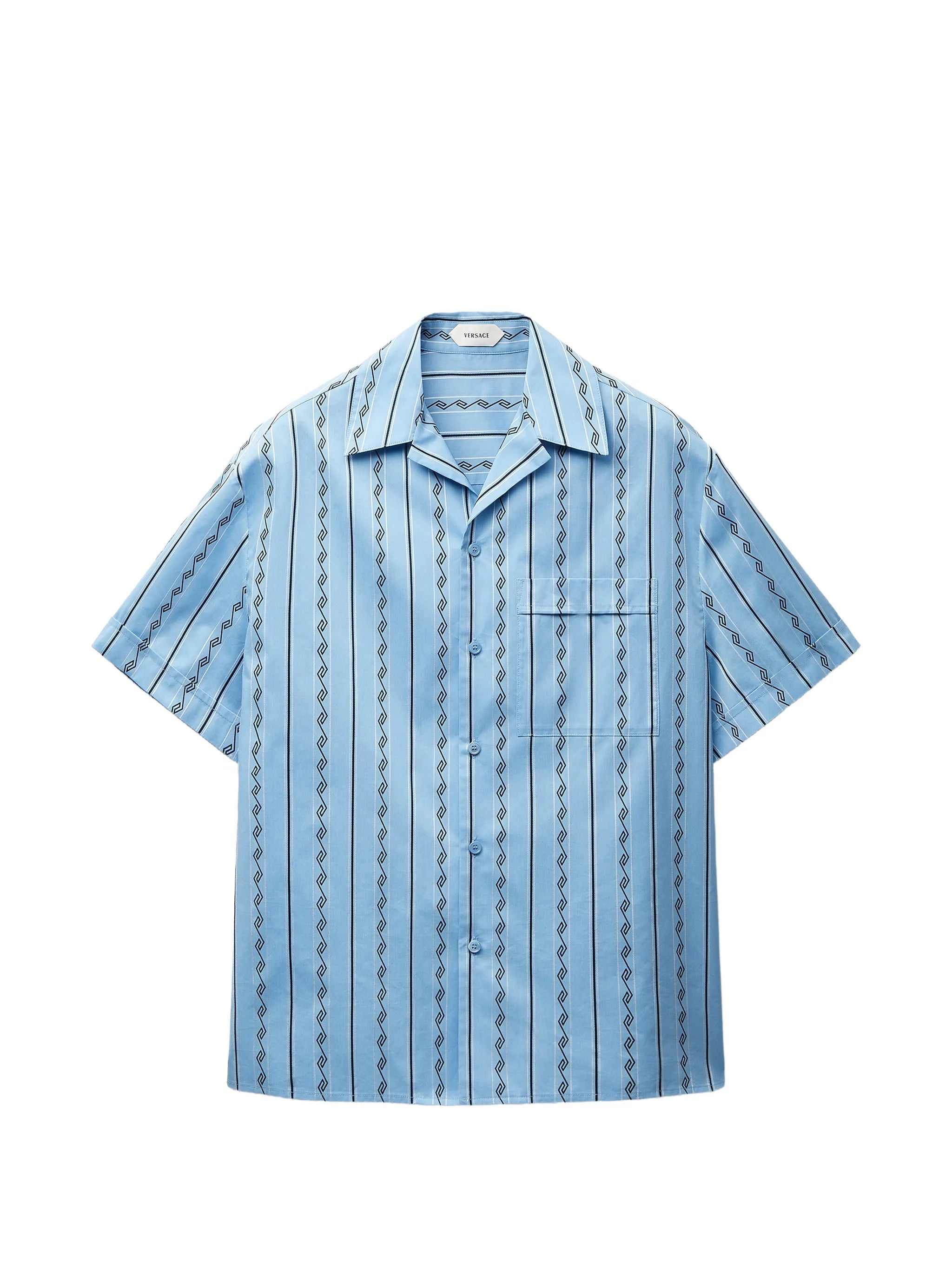 jacquard cotton-silk regular shirt
