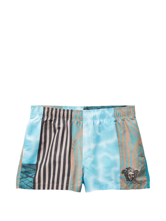 printed swim shorts