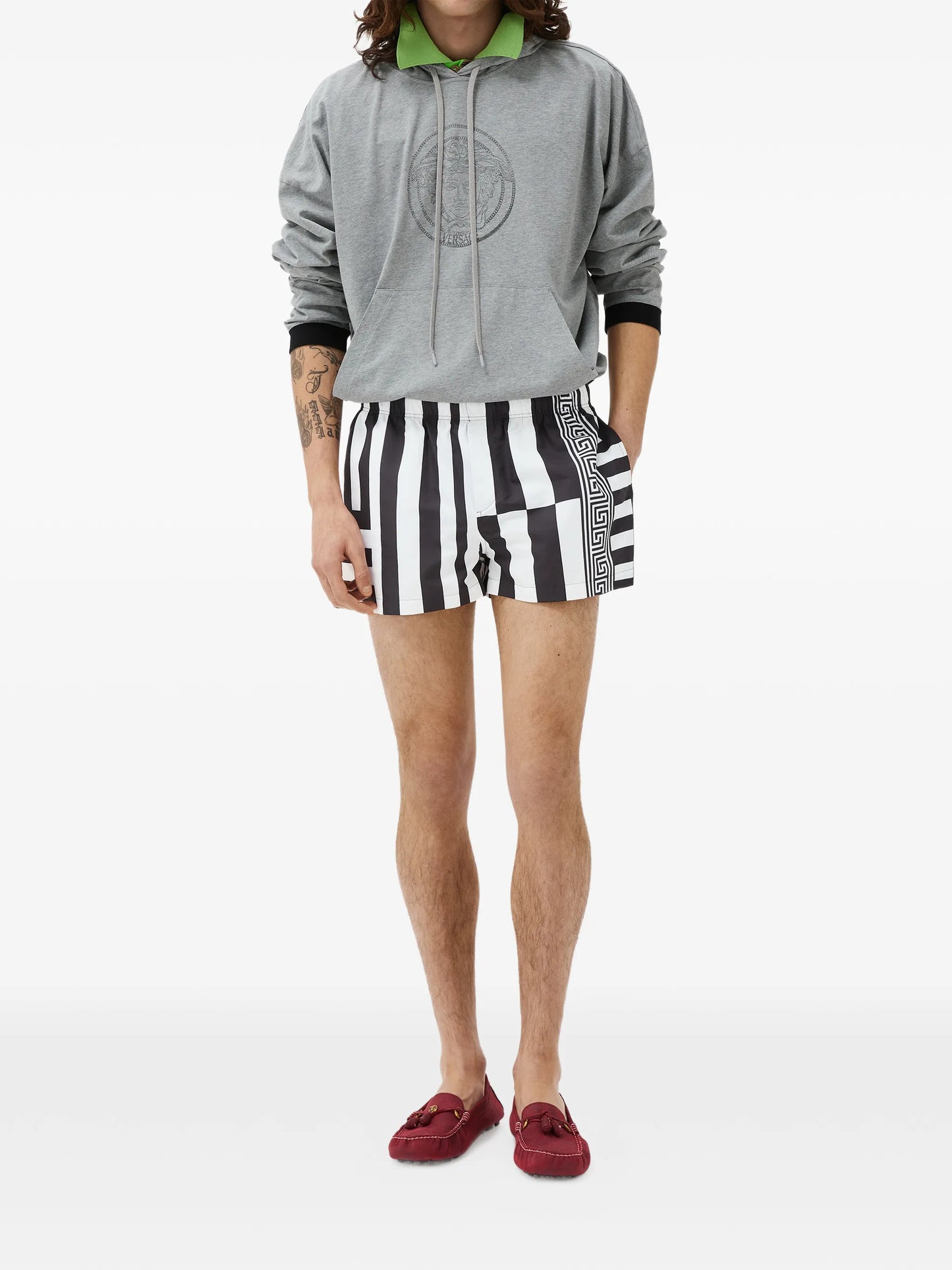 printed swim shorts