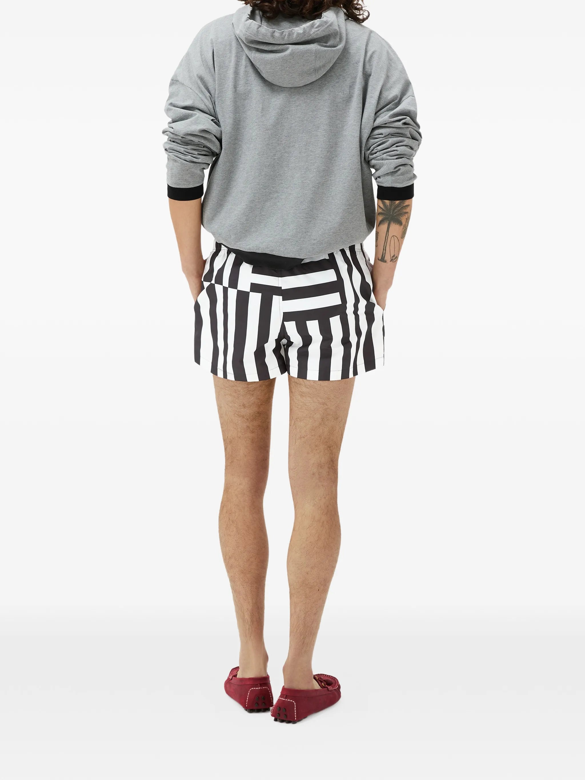 printed swim shorts
