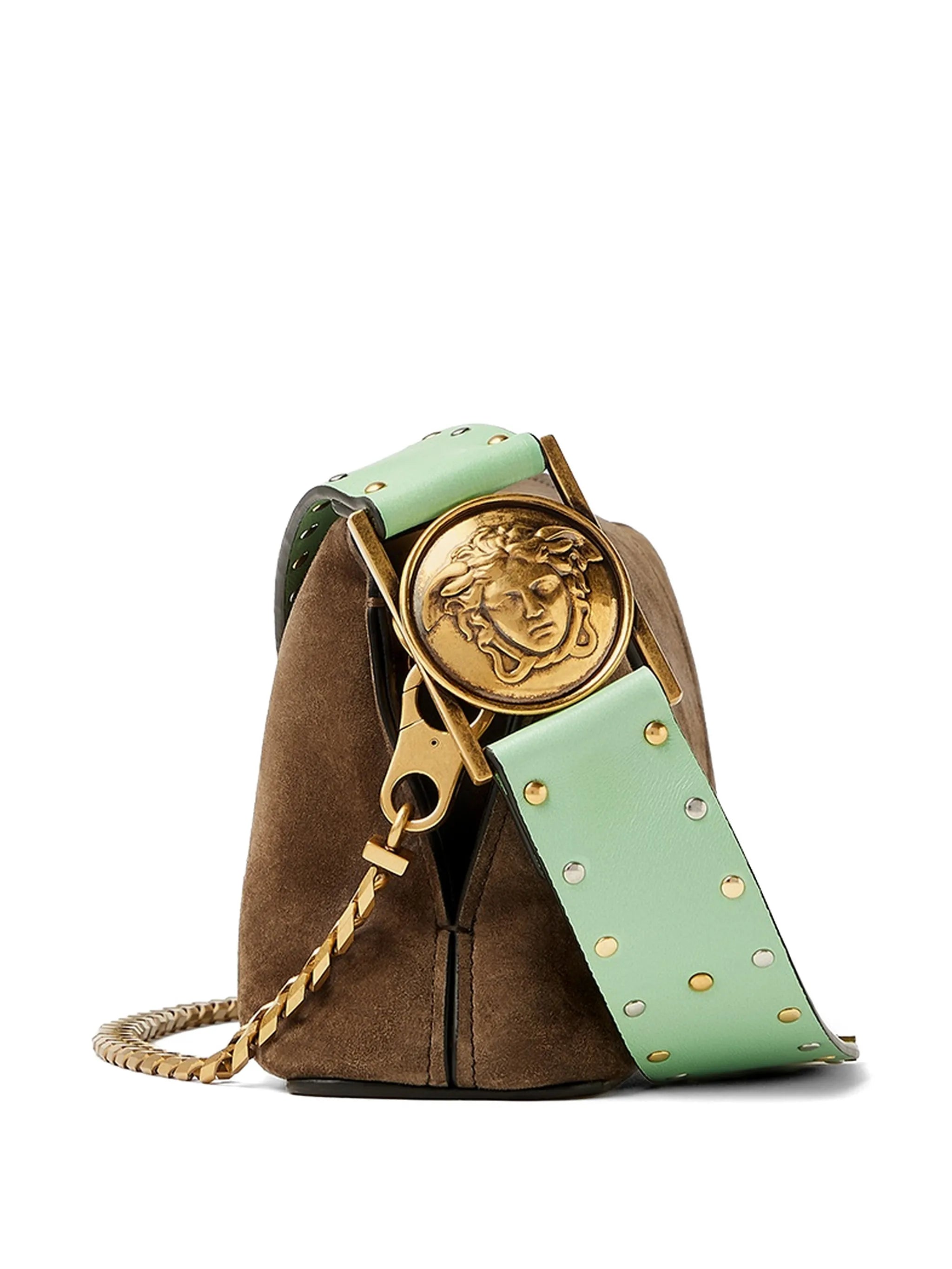 Vivian embellished crosta suede clutch