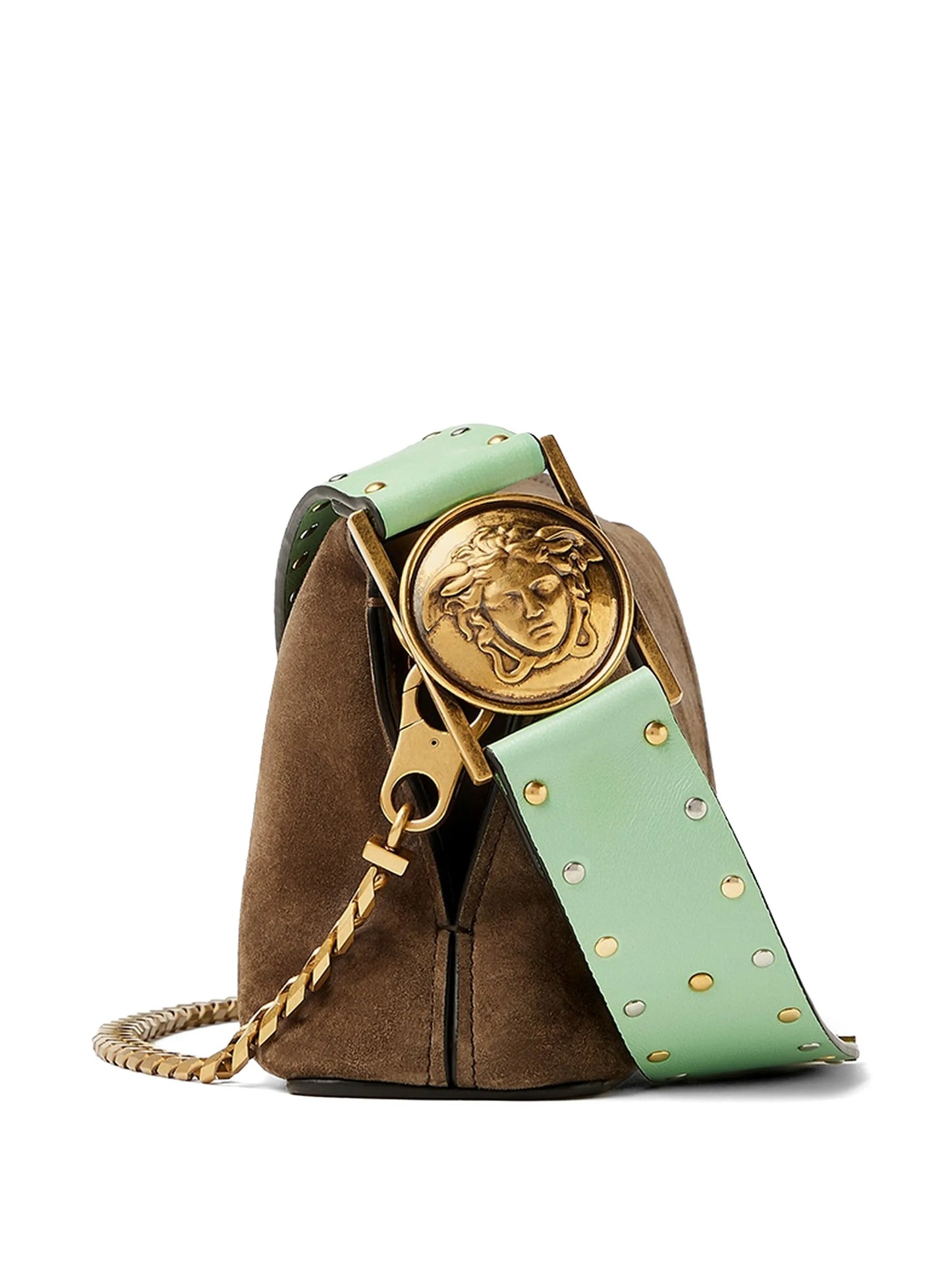 Vivian embellished crosta suede clutch