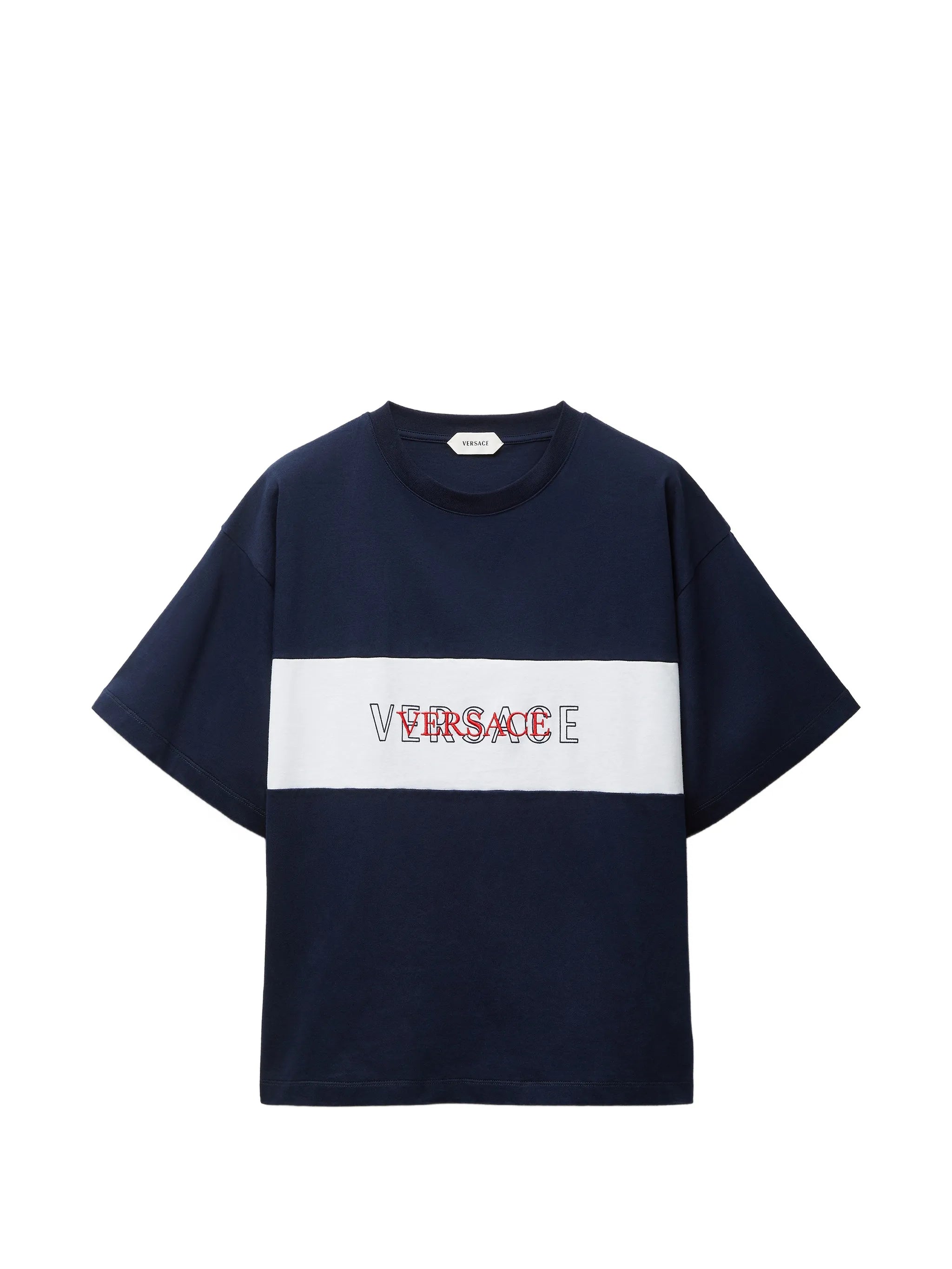 intarsia cotton-jersey regular T-shirt