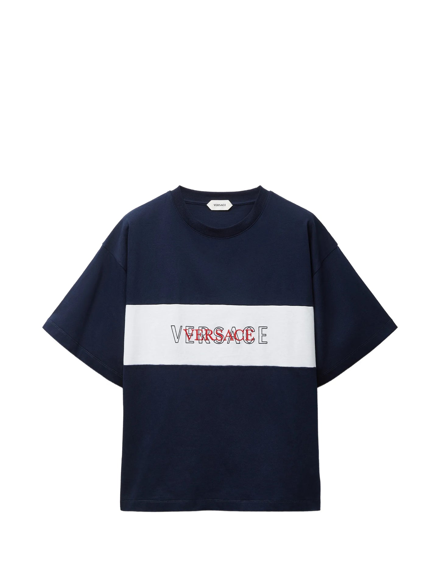 intarsia cotton-jersey regular T-shirt