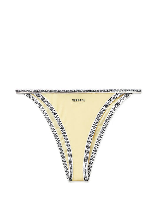 logo-embroidered bikini bottoms