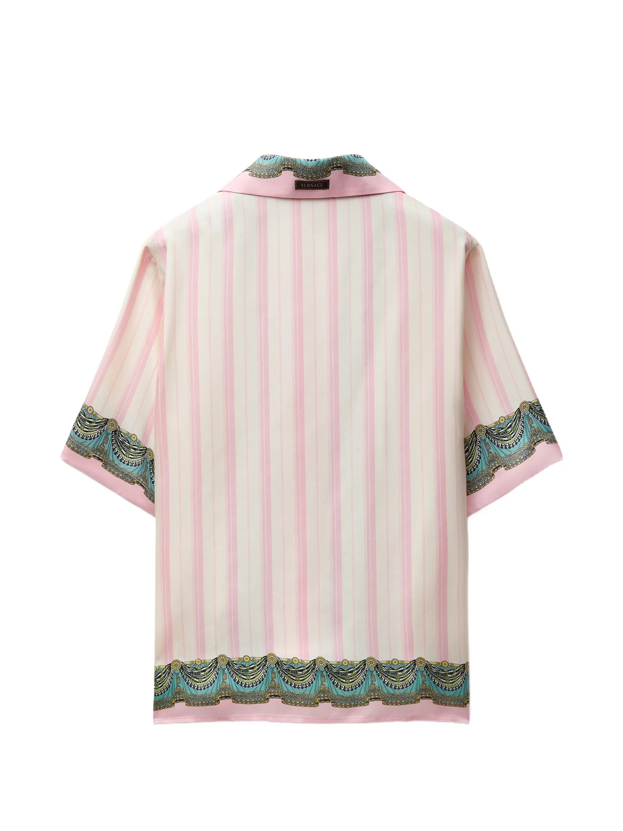 printed silk twill shirt