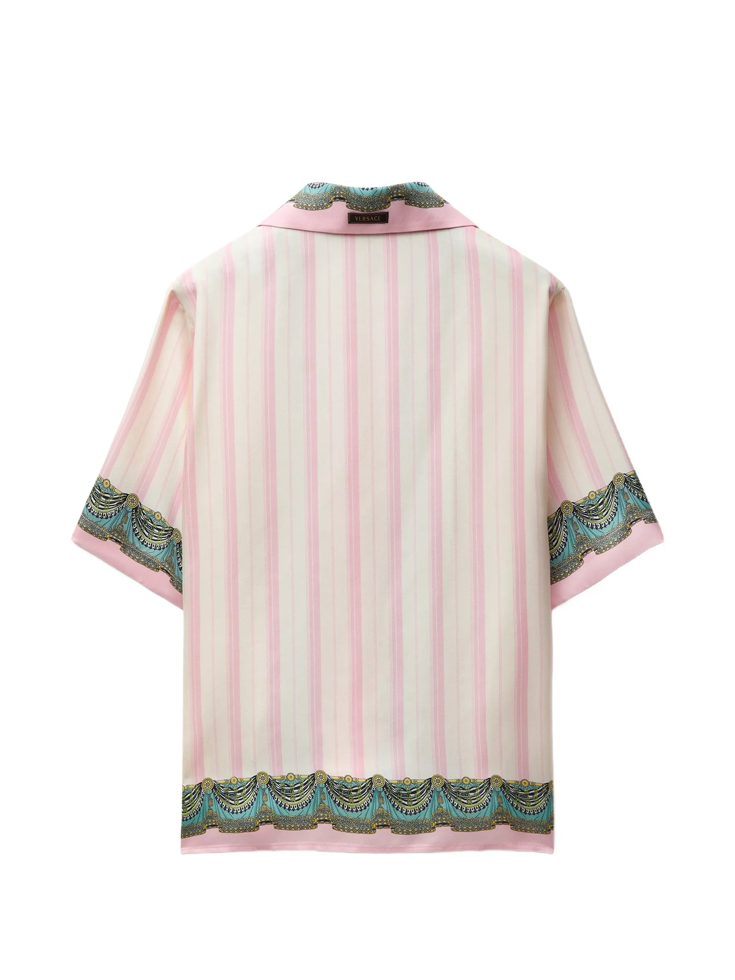 printed silk twill shirt