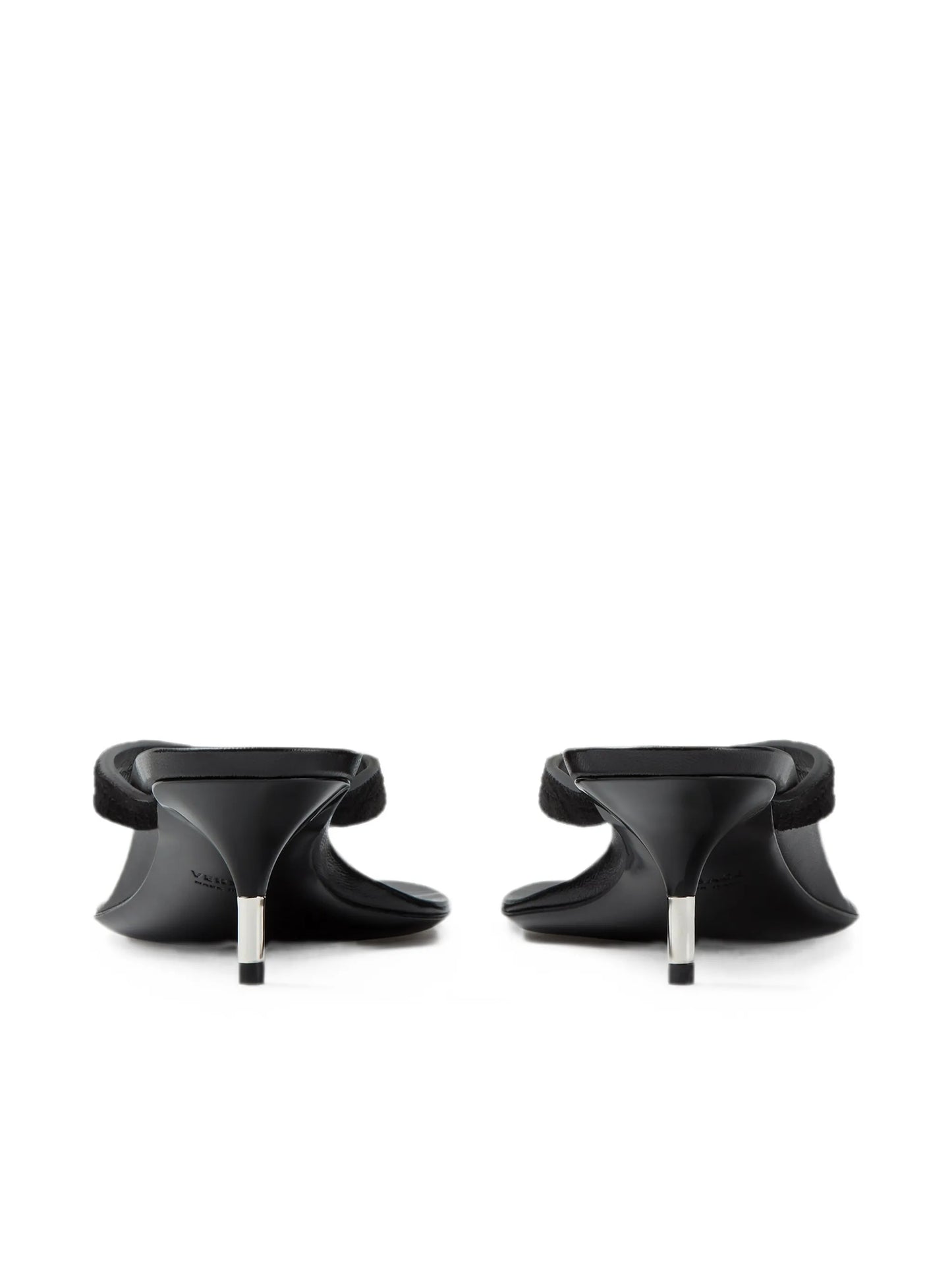 Medusa plaque kitten-heel sandals