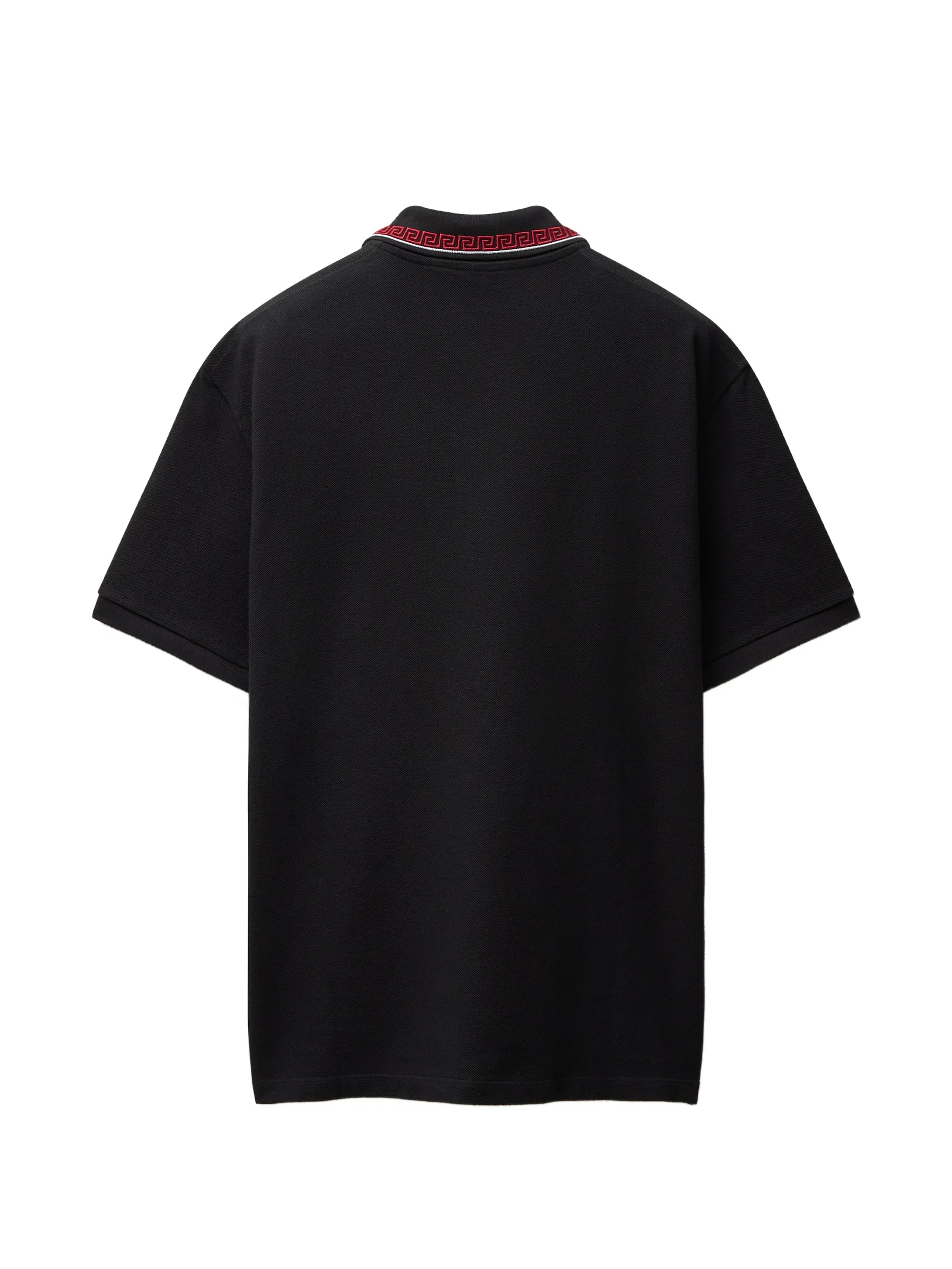 embroidered-logo cotton piqué polo