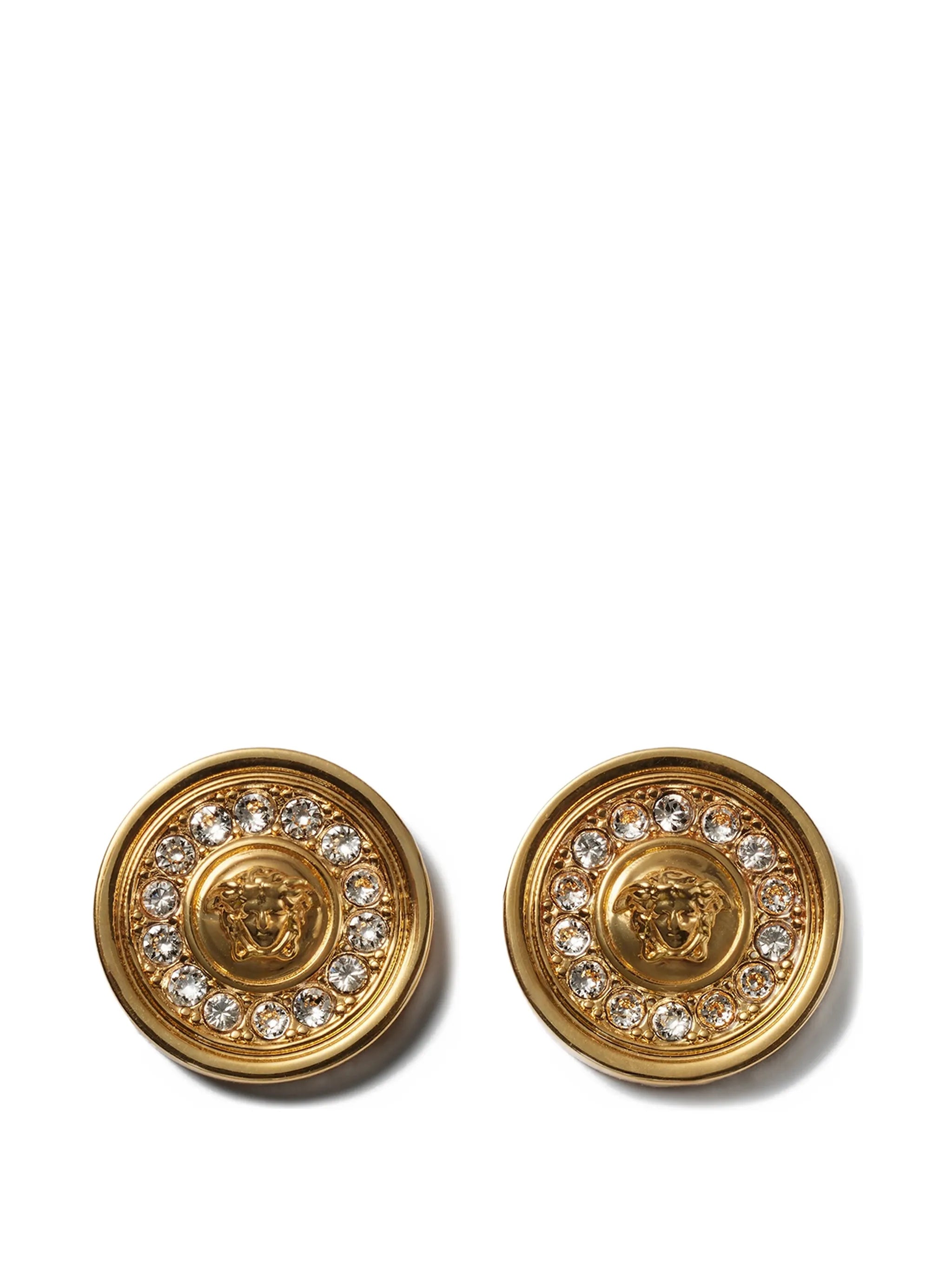 Medusa crystal earrings
