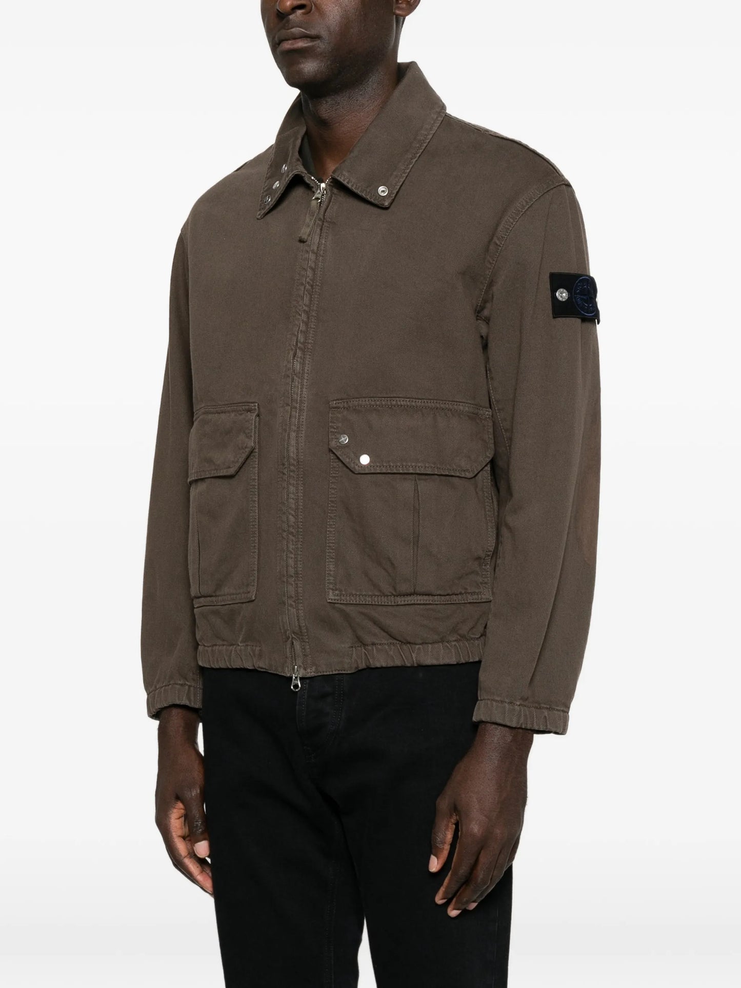 zip-fastening denim jacket