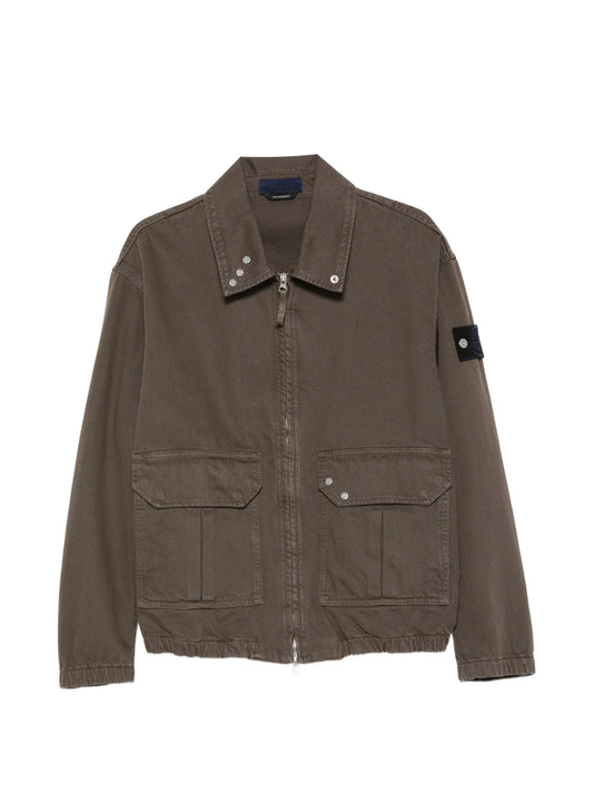 zip-fastening denim jacket