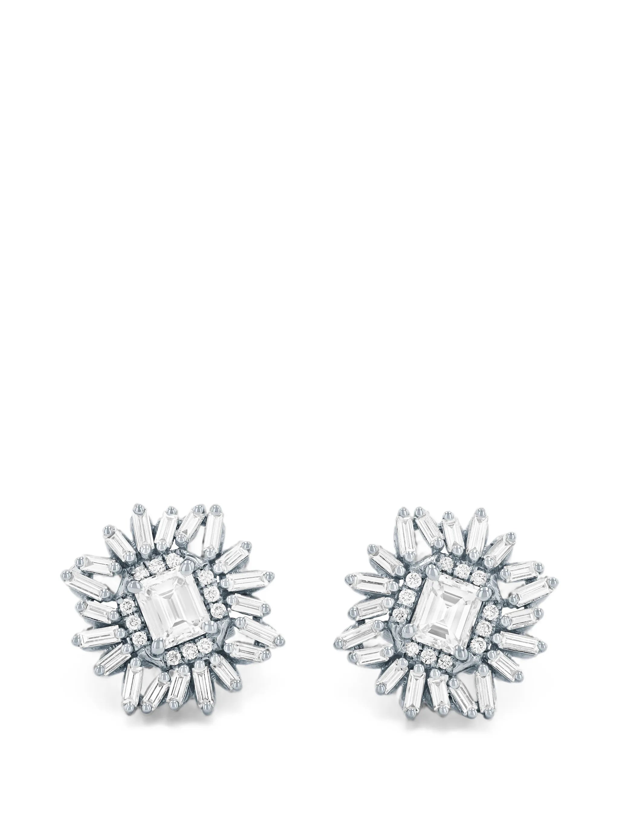 diamond-embellishsment earrings