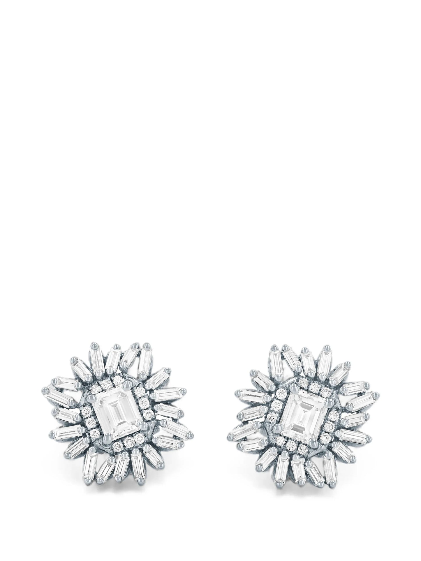 diamond-embellishsment earrings